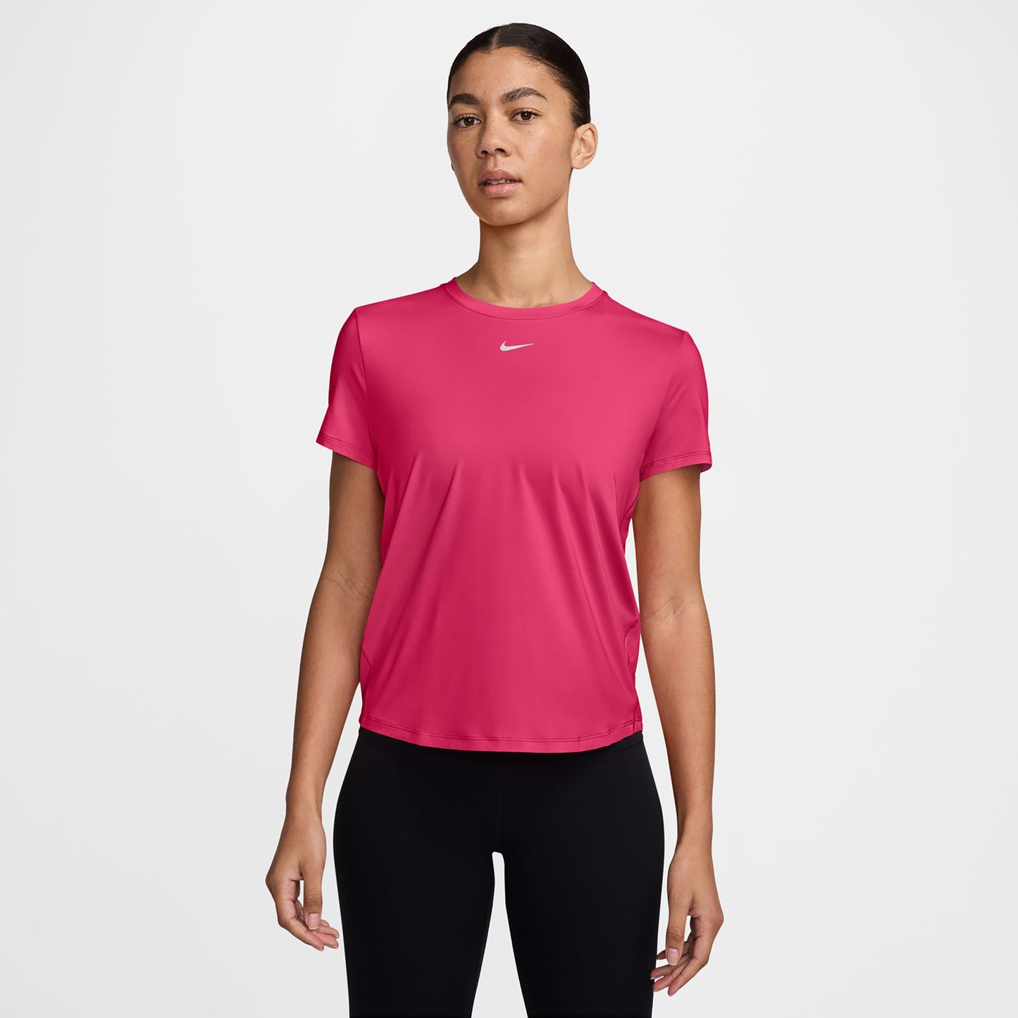 Nike One Classic Dri-FIT Koszulka Kobiety-jagoda, biały
