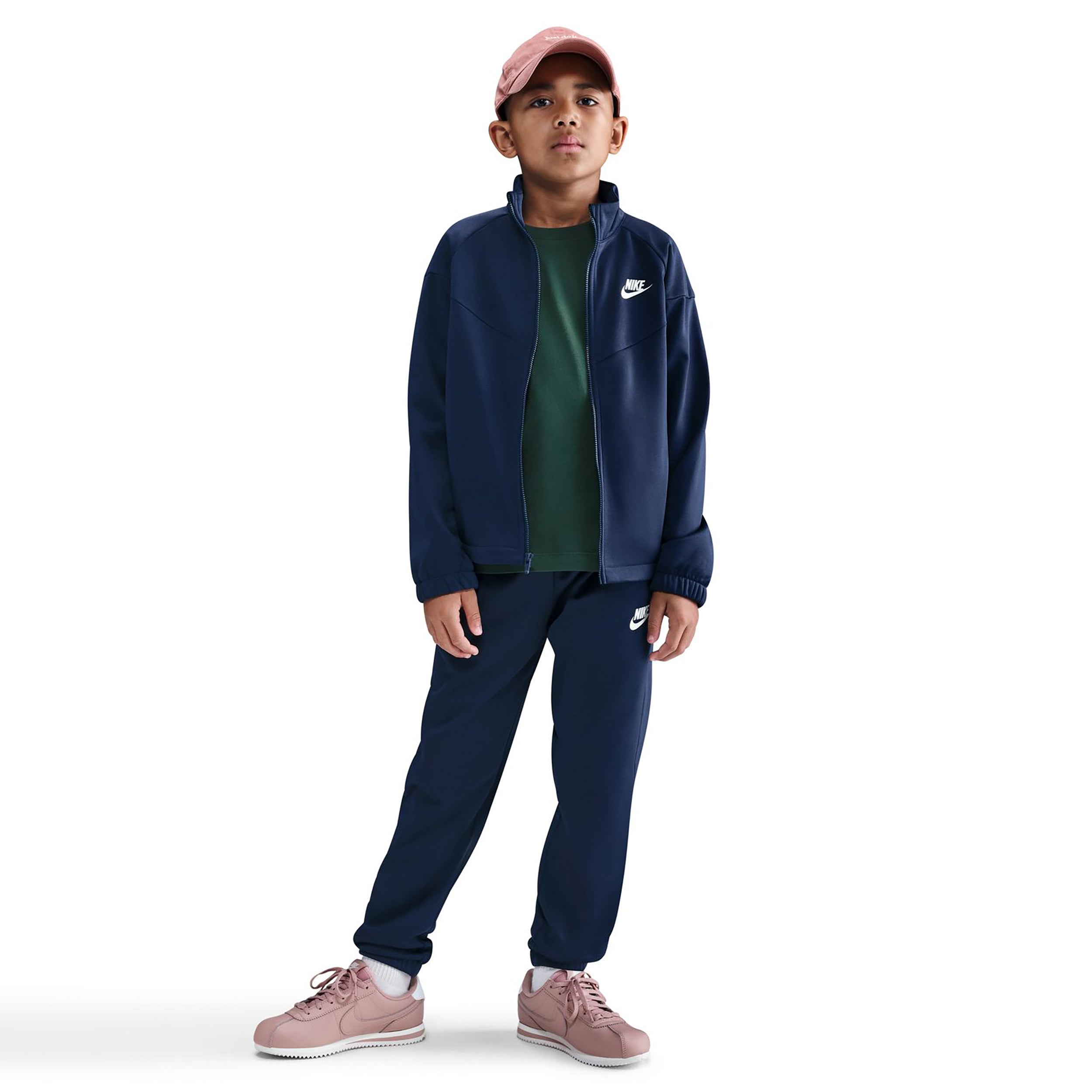 Nike Dri-Fit Full-Zip Dres Dzieci-ciemnoniebieski