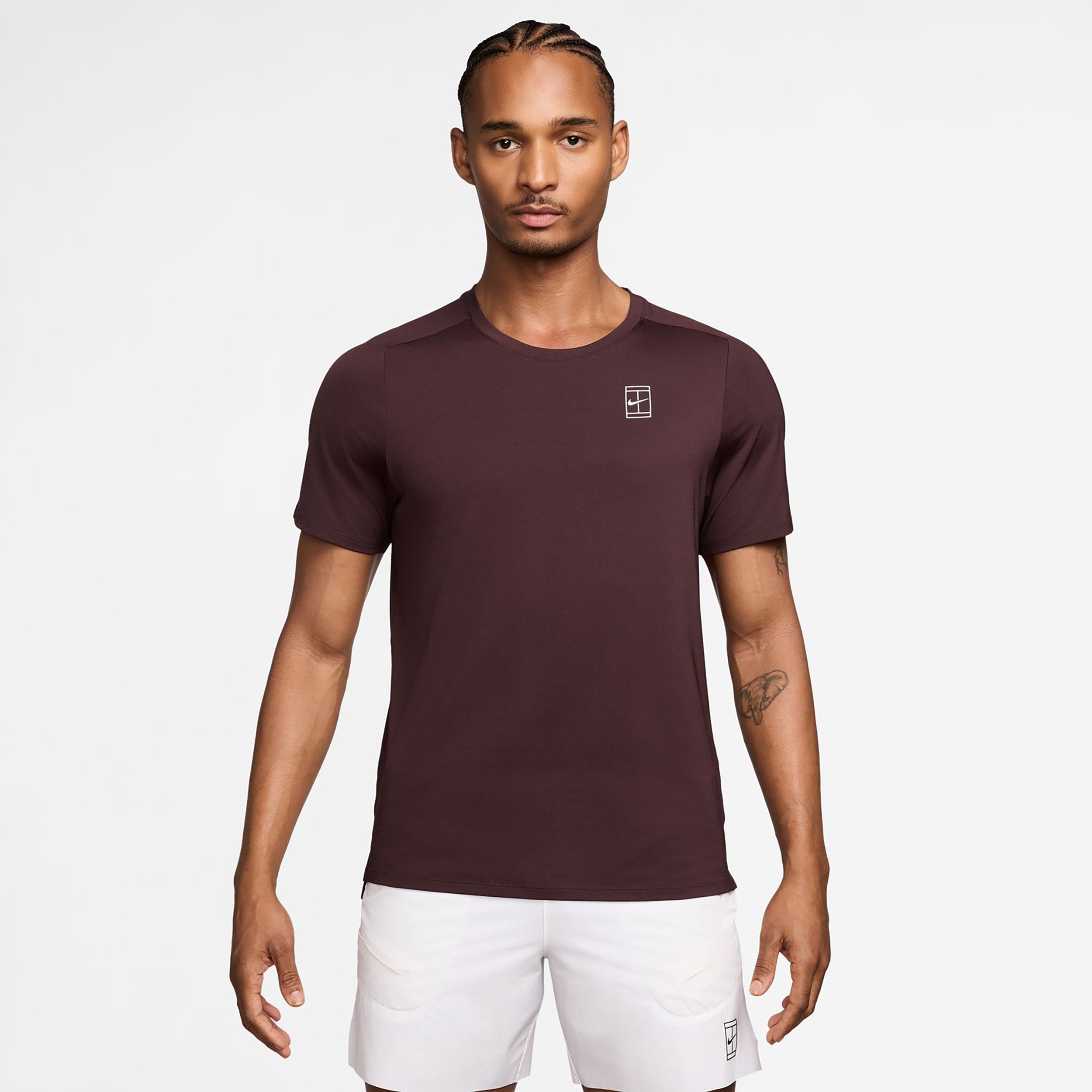 Nike Sinner Court Dri-FIT Advantage Koszulka Mężczyźni - ciemnoczerwony, biały