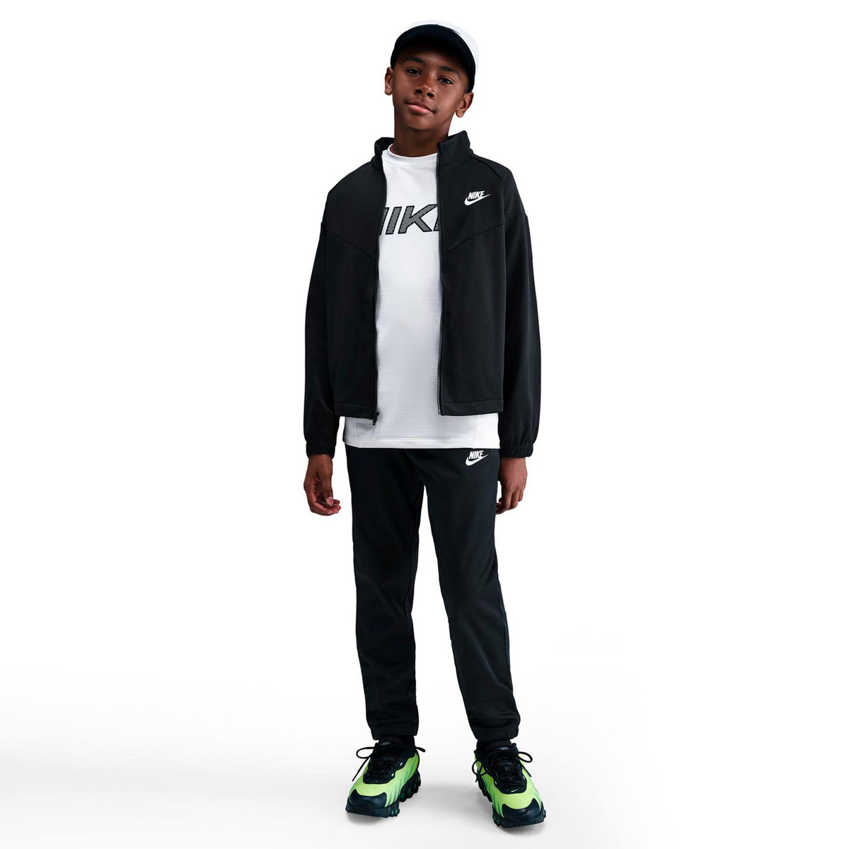 Nike Dri-Fit Full-Zip Dres - czarny, biały
