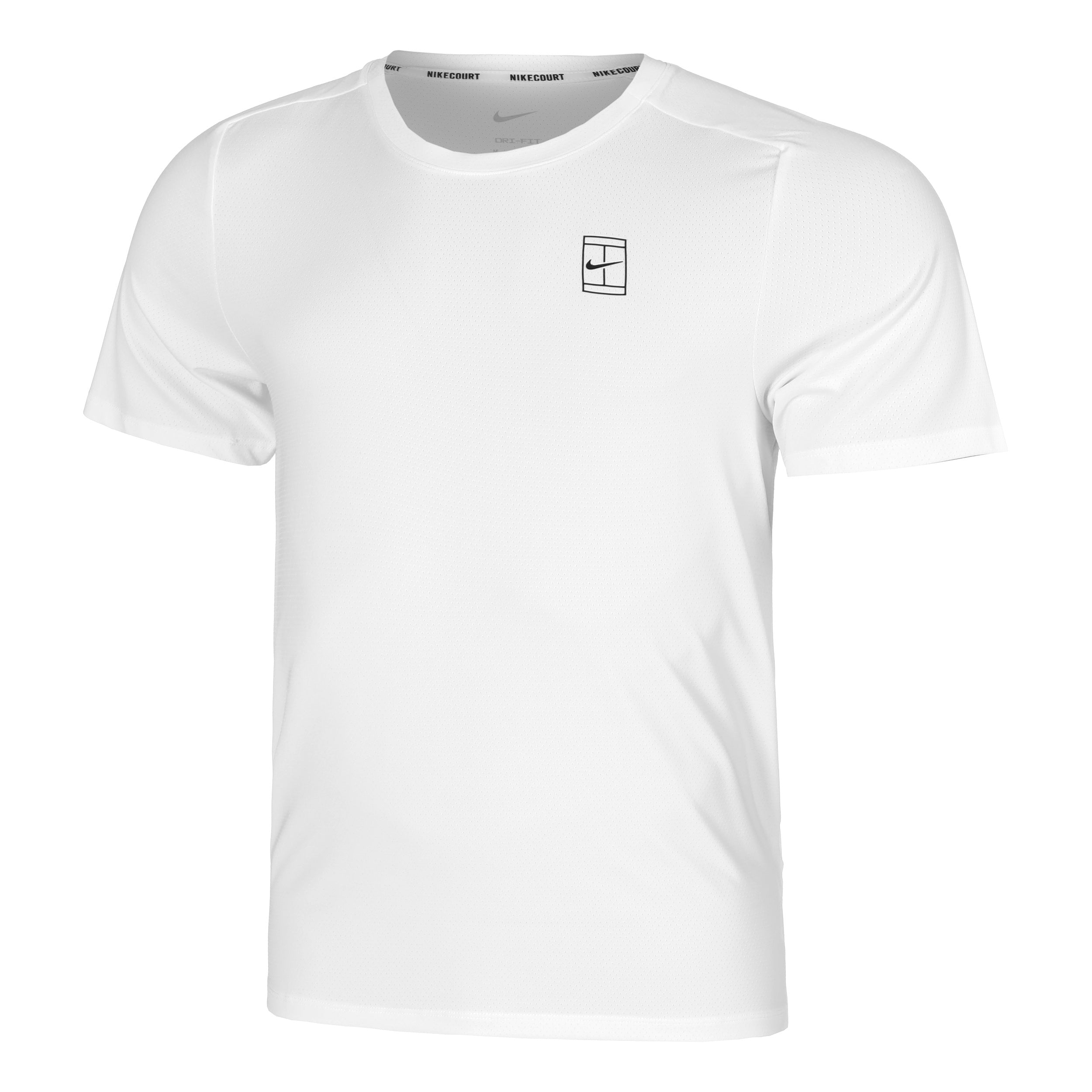 Nike Court Dri-Fit Advantage Koszulka Mężczyźni-Biały,Czarny