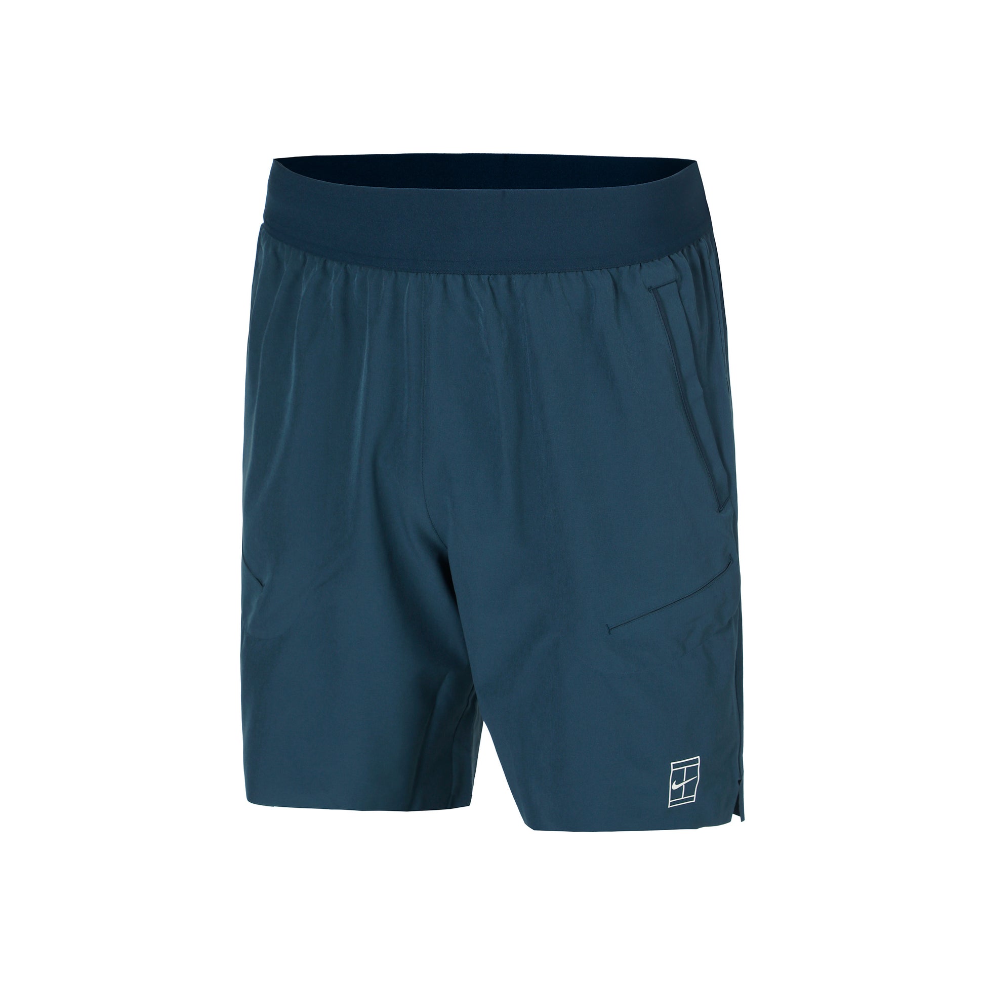 Nike Court Dri-Fit Advantage 8in Szorty Mężczyźni-Ciemnoniebieski,Biały