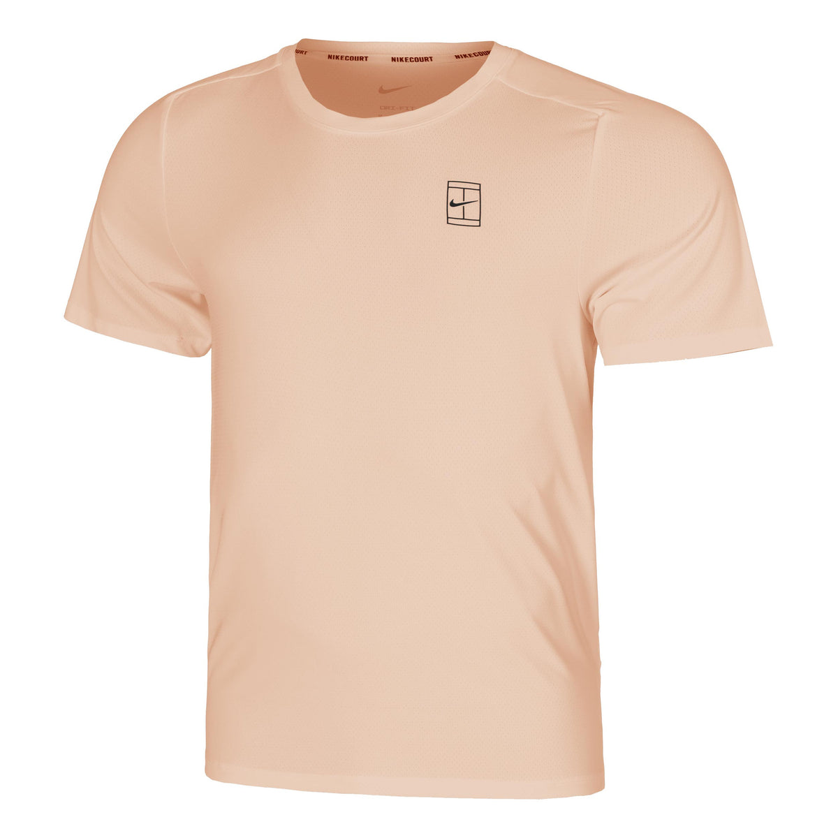 Nike Court Dri-FIT Advantage Koszulka Mężczyźni - koral, czarny