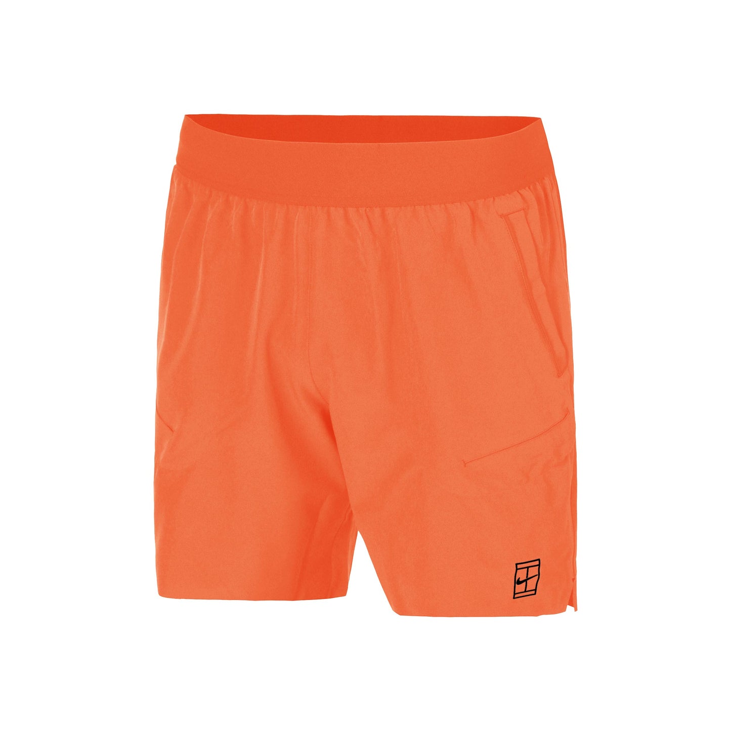 Nike Court Dri-FIT Advantage 6in Szorty Mężczyźni - pomarańczowy, czarny