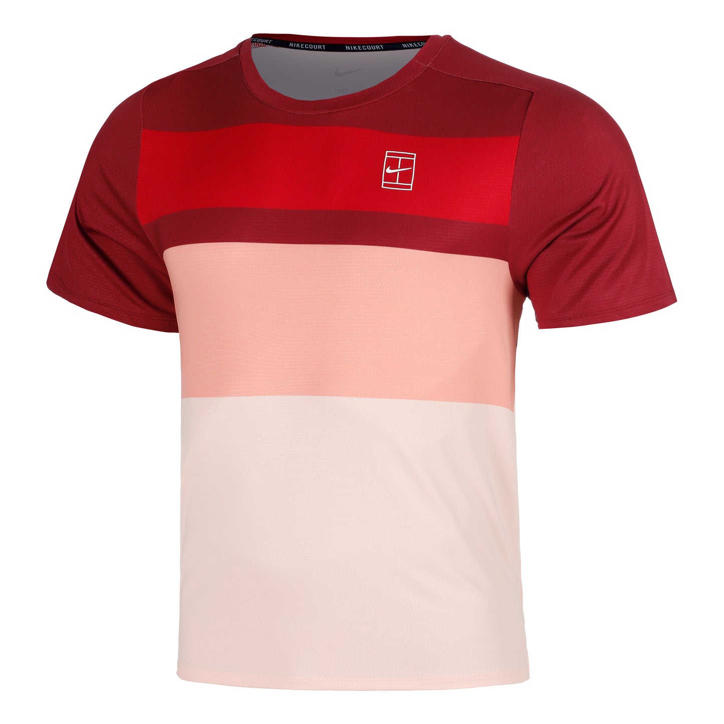 Nike Court Dri-Fit Advantage Koszulka Mężczyźni-Czerwony,Koral