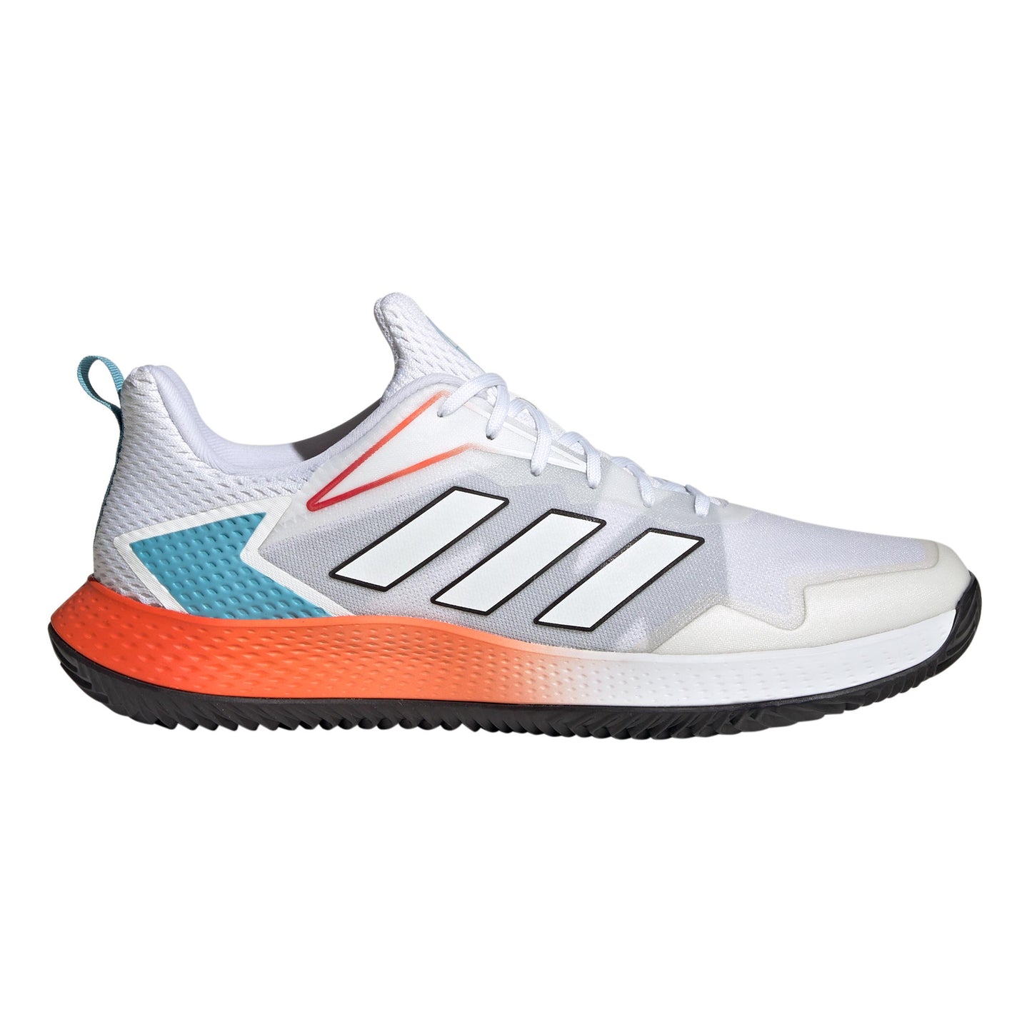 adidas Defiant Speed buty do tenisa ziemnego Mężczyźni - biały, pomarańczowy