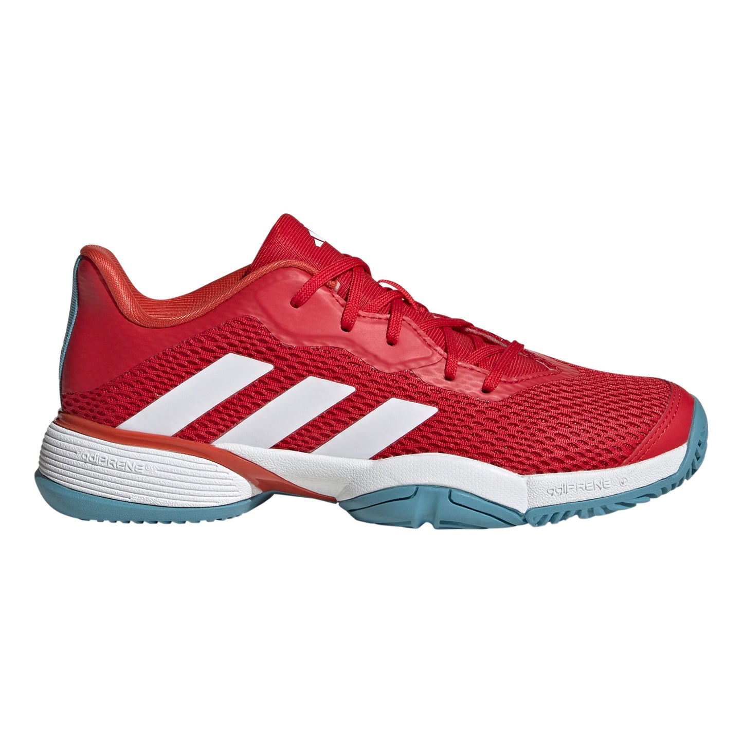 adidas Barricade buty do tenisa allcourt Dzieci - czerwony, biały