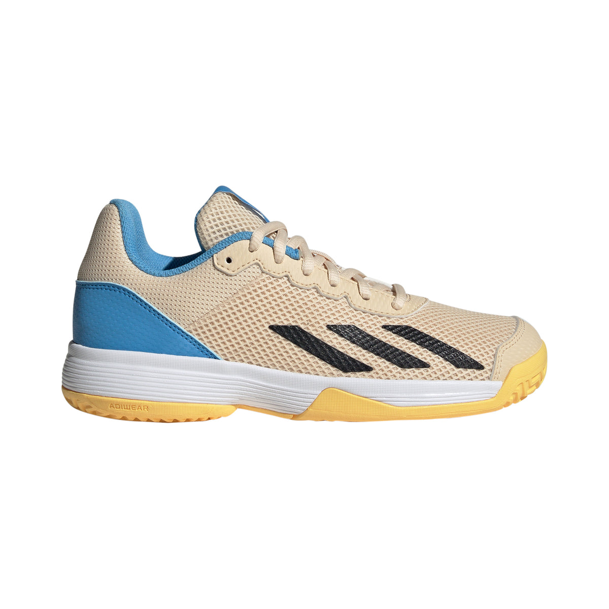 adidas Courtflash buty do tenisa allcourt Dzieci - beż, jasnoniebieski