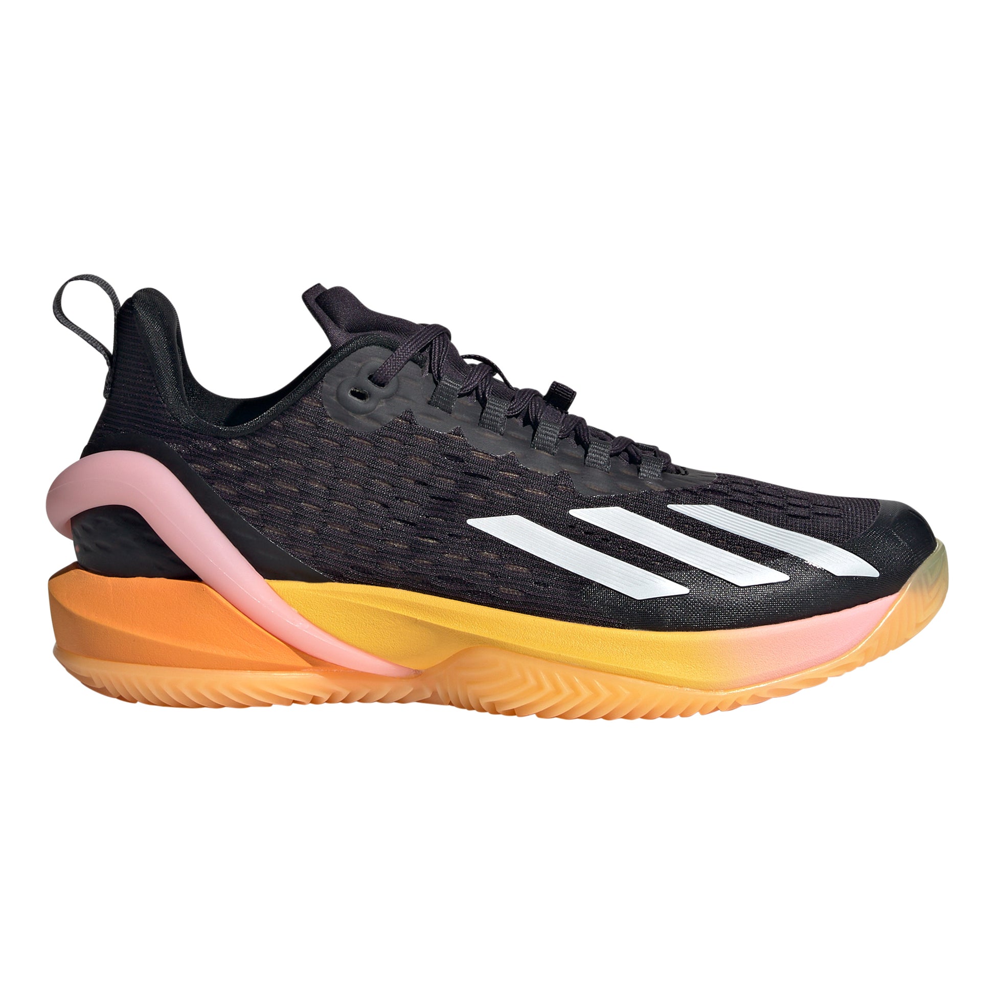 adidas adizero Cybersonic buty do tenisa ziemnego Kobiety - czarny, pomarańczowy