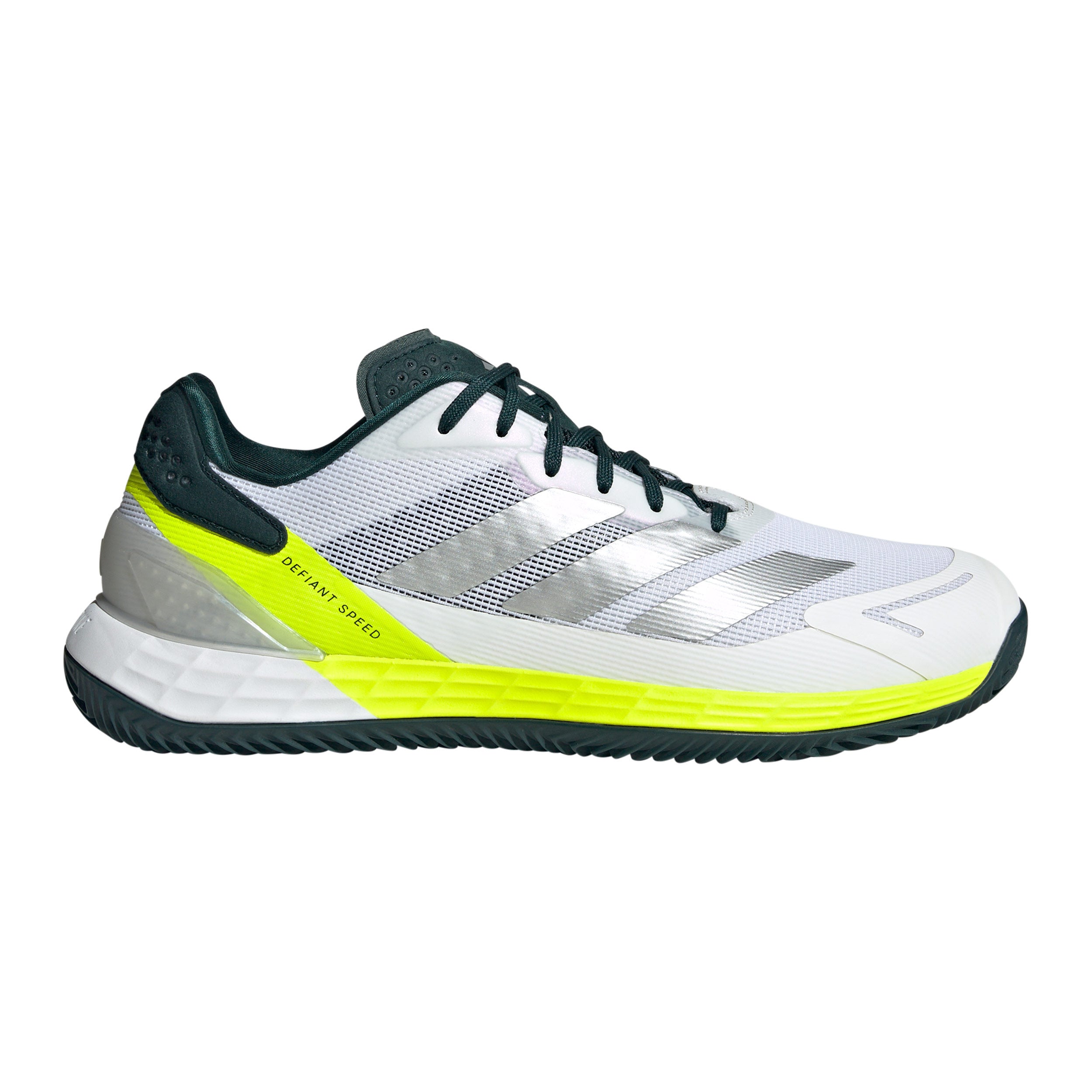 adidas Defiant Speed 2 buty do tenisa ziemnego Mężczyźni - biały, neonowy żółty