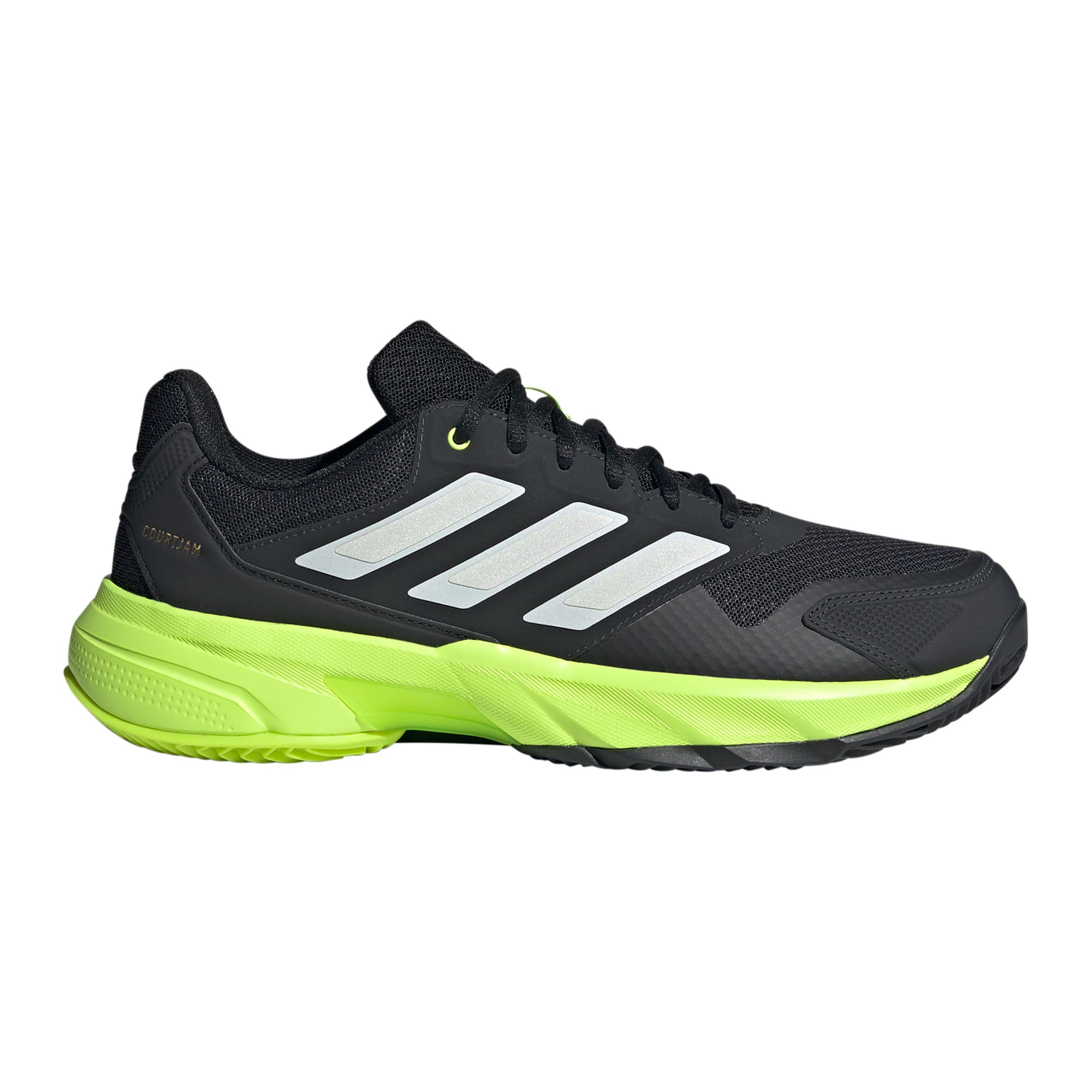 adidas CourtJam Control 3 buty do tenisa allcourt Mężczyźni - czarny, limonka