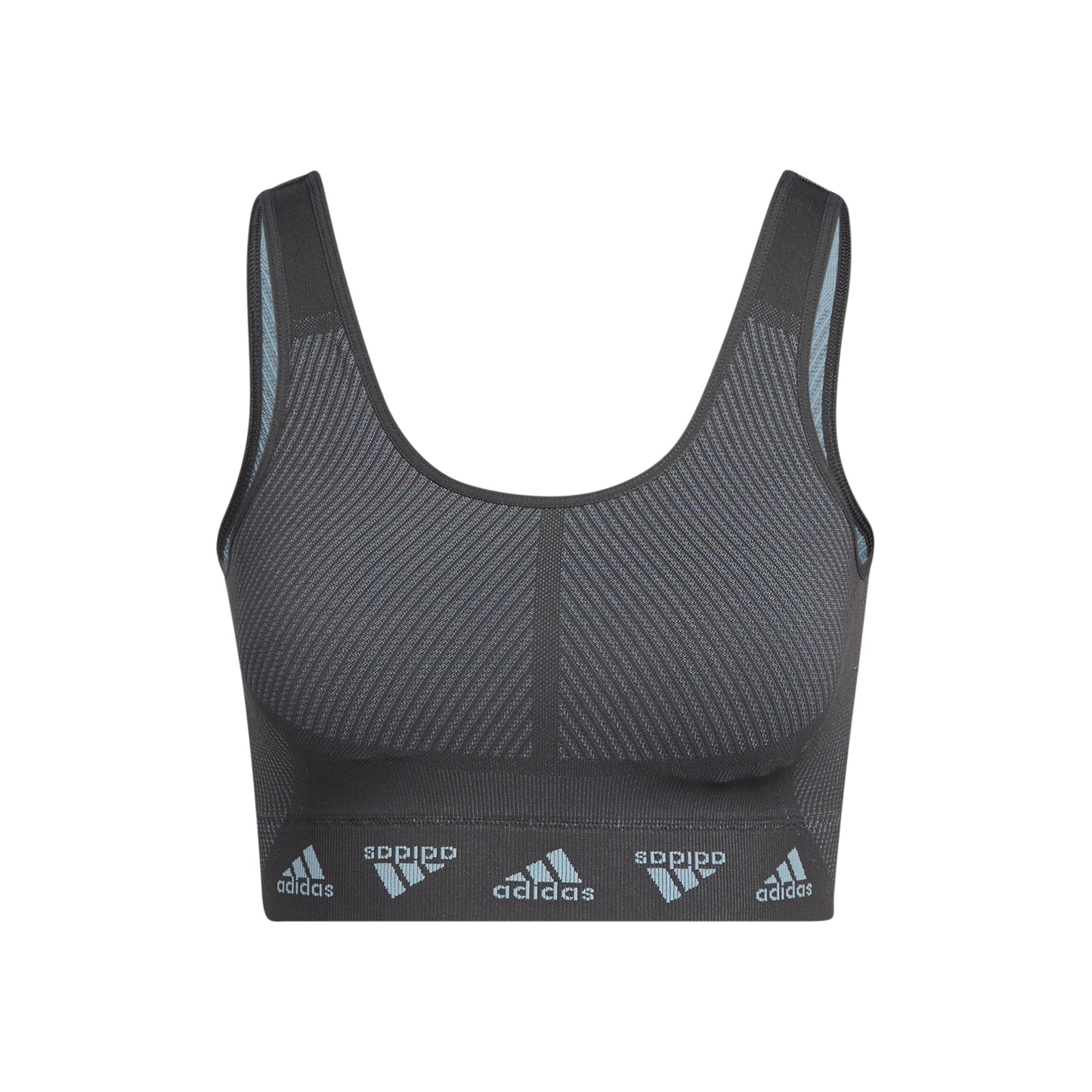 adidas Aeroknit Stanik sportowy Kobiety - ciemnoszary