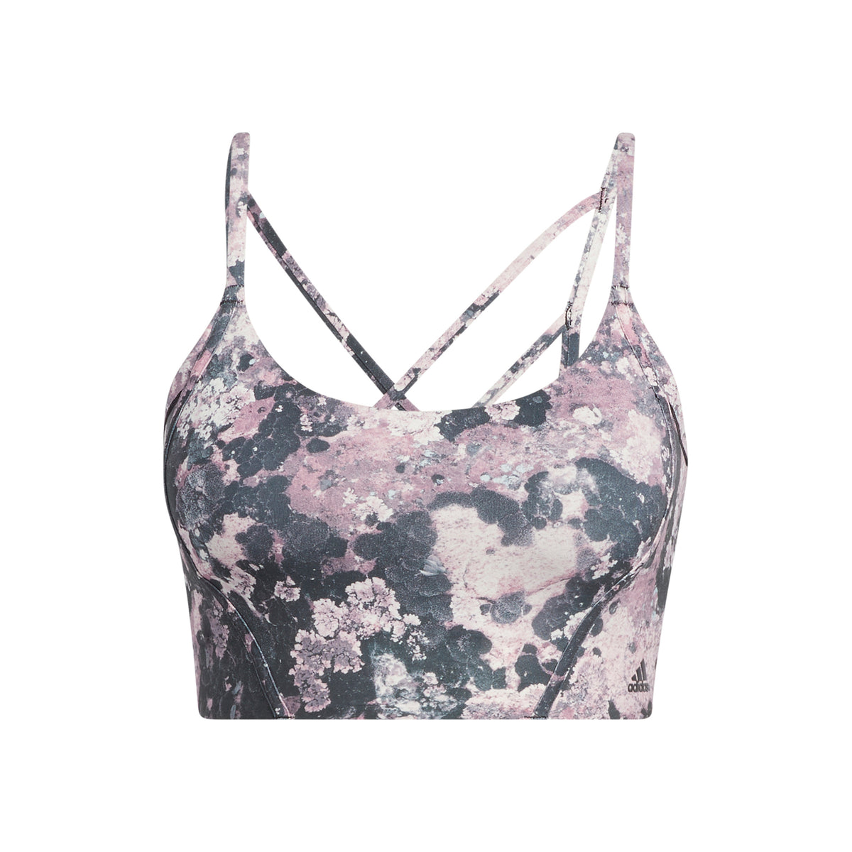adidas Yoga Light-Support Long Line All Over Print Stanik sportowy Kobiety - wielokolorowy