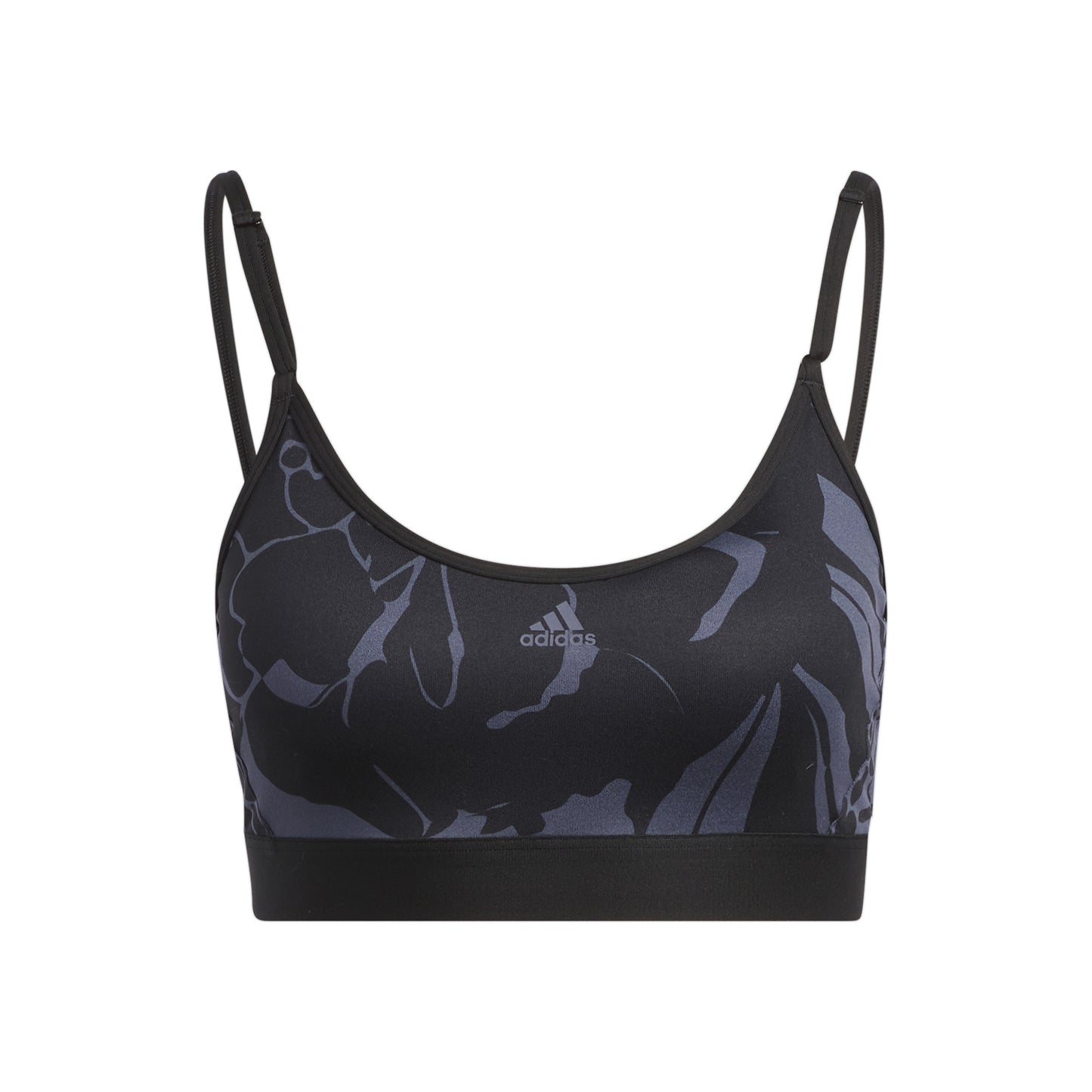 adidas Training Flower Light Support Stanik sportowy Kobiety - ciemnoniebieski, niebieski