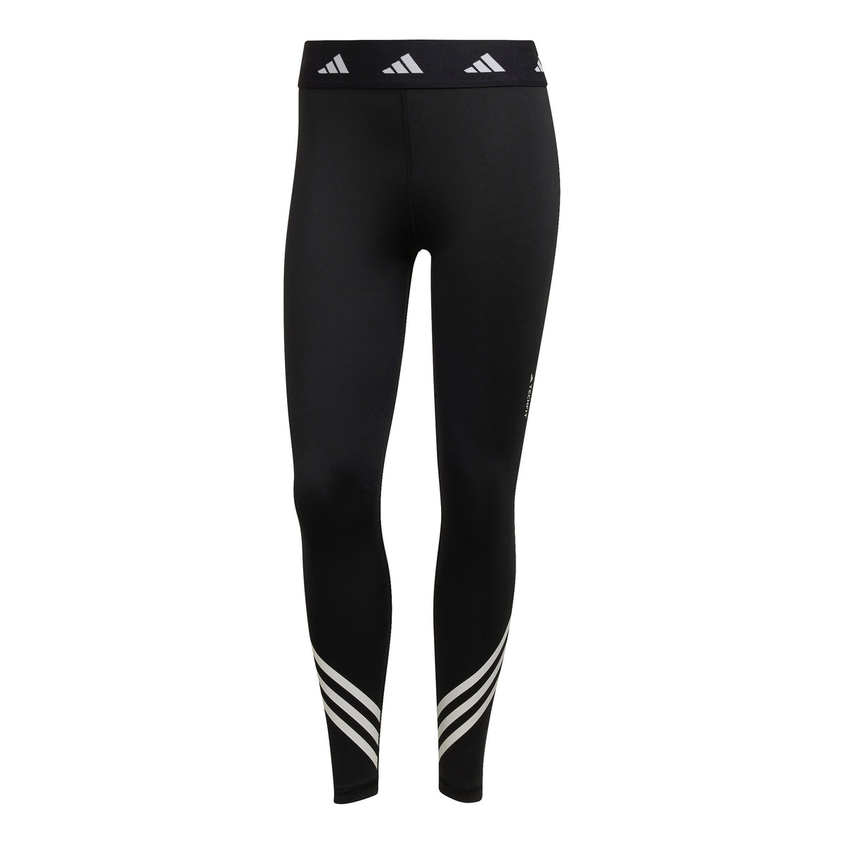 adidas Tech-Fit 3 Stripes 7/8 Getry Kobiety - czarny,
