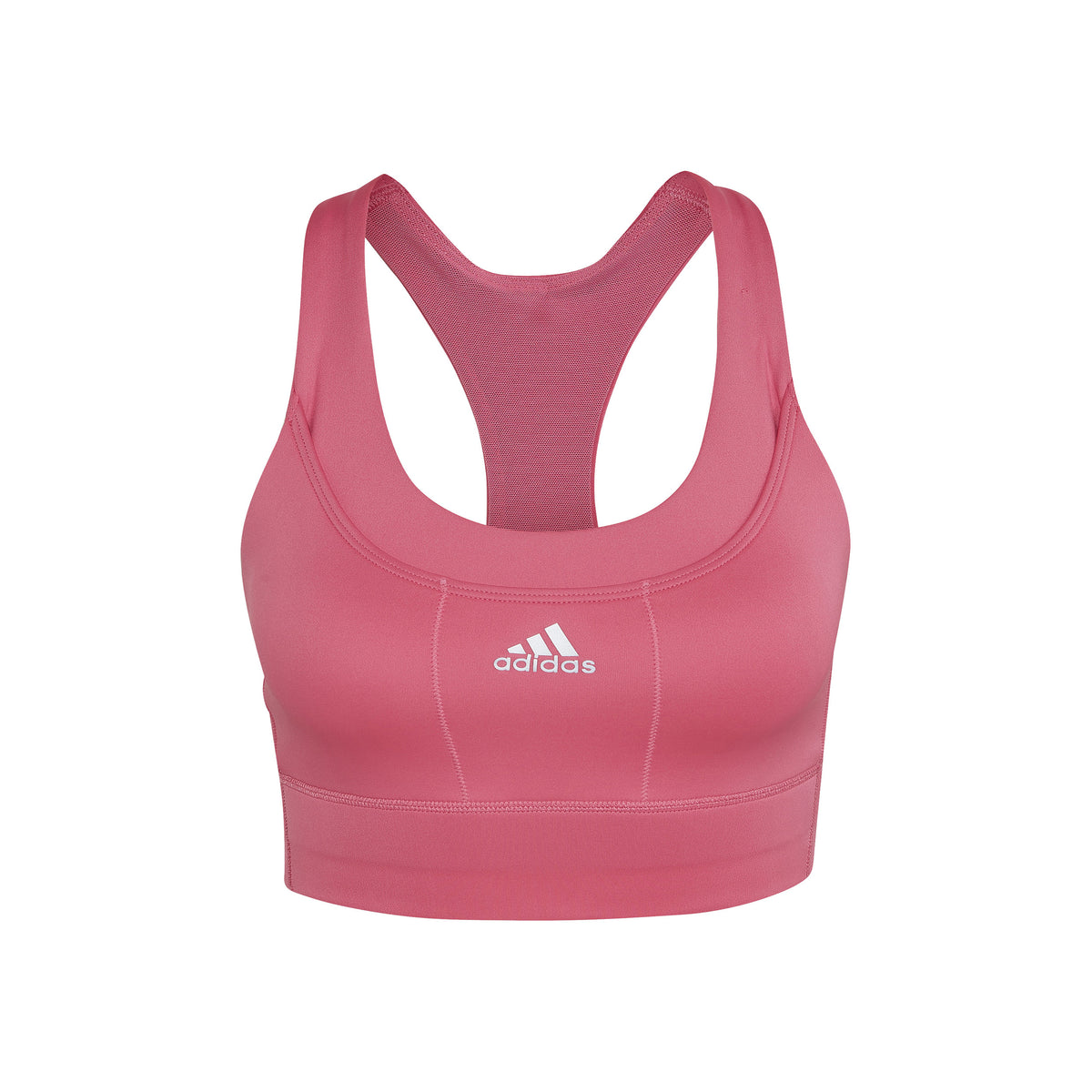 adidas Medium Support Primeknit Stanik sportowy Kobiety - czerwony,