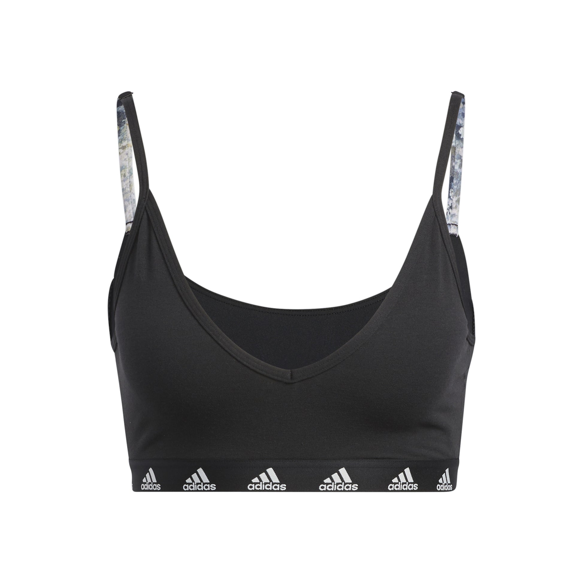 adidas Purebare Light Support Stanik sportowy Kobiety - czarny, biały