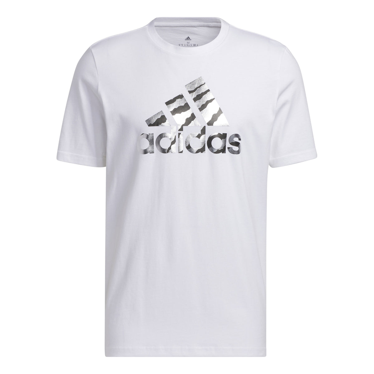 adidas Power Logo Foil Koszulka Mężczyźni - biały, szary