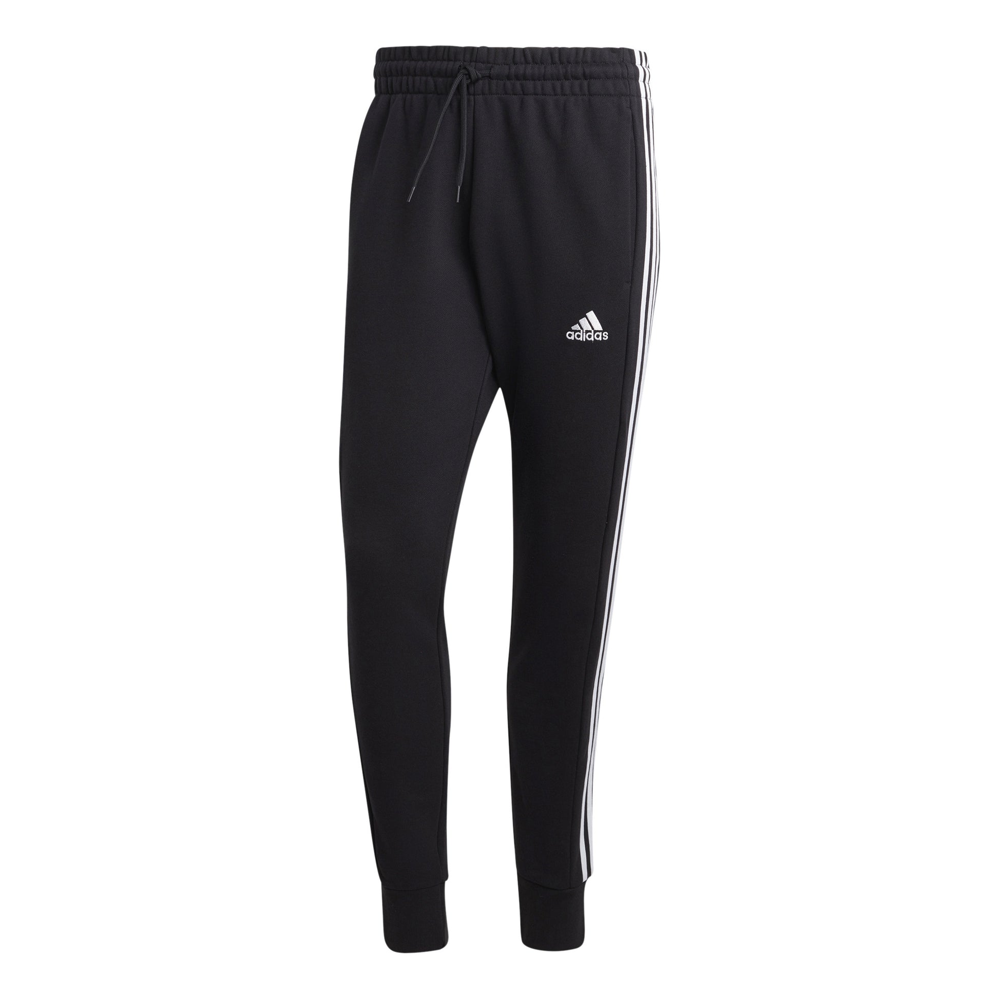 adidas French Terry Tapered Cuff 3-Stripes Spodnie dresowe Mężczyźni - czarny, biały