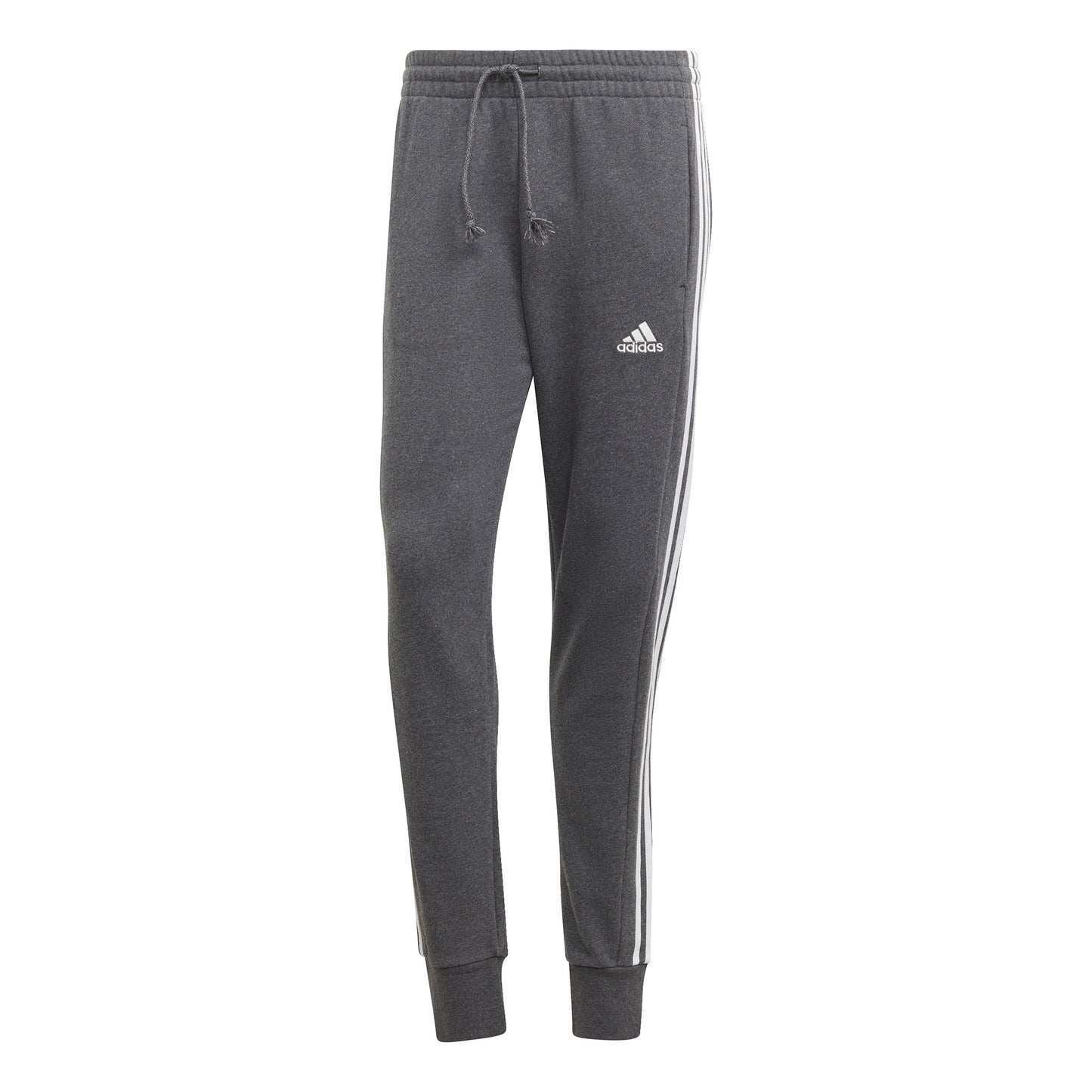adidas French Terry Tapered Cuff 3-Stripes Spodnie dresowe Mężczyźni - szary, biały