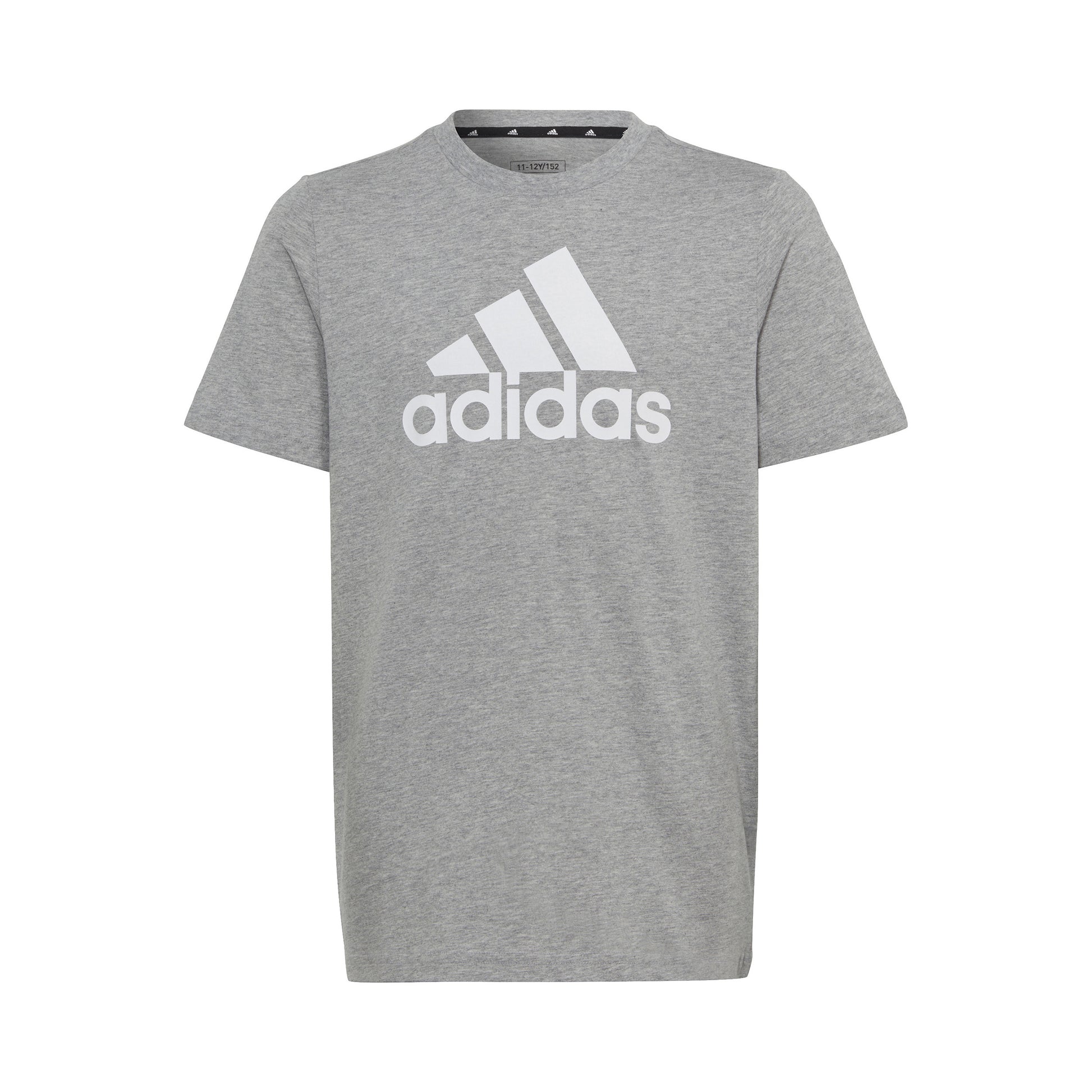 adidas Big Logo Koszulka Chłopcy - jasnoszary, biały