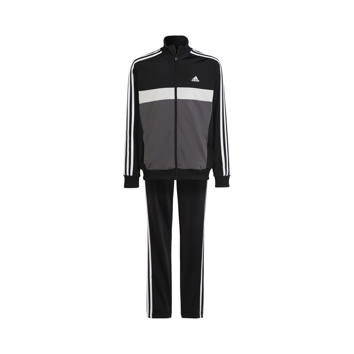 adidas 3Stripes Dres Dzieci - czarny, szary