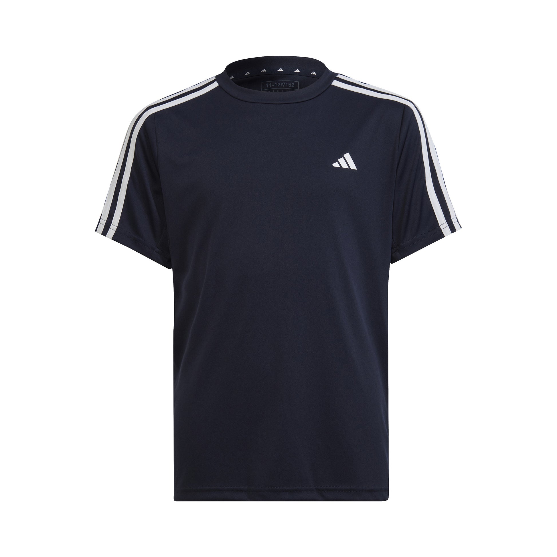 adidas Train AEROREADY 3-Stripes Regular-Fit Koszulka Chłopcy - ciemnoniebieski, biały