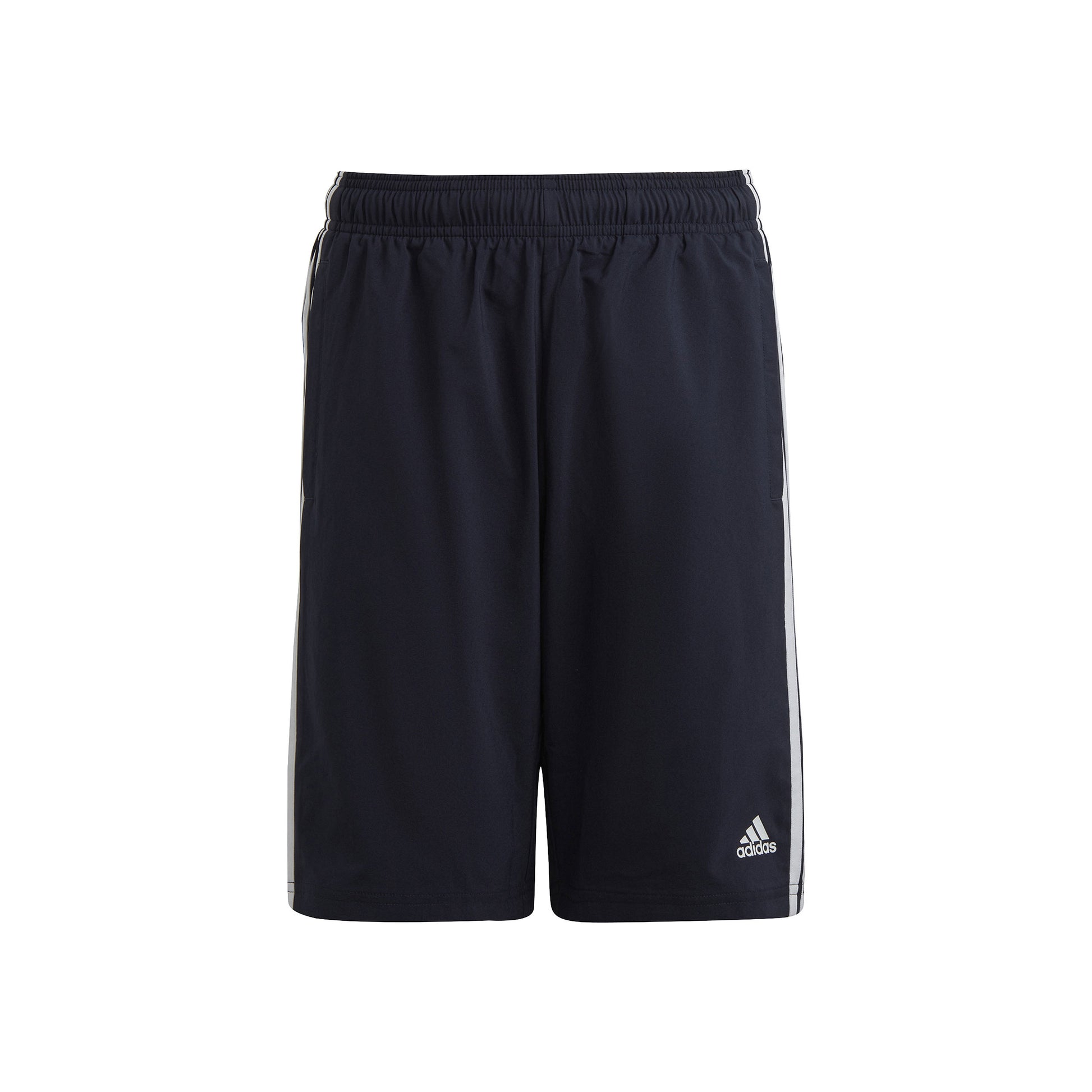 adidas 3Stripes Szorty Chłopcy - ciemnoniebieski, biały