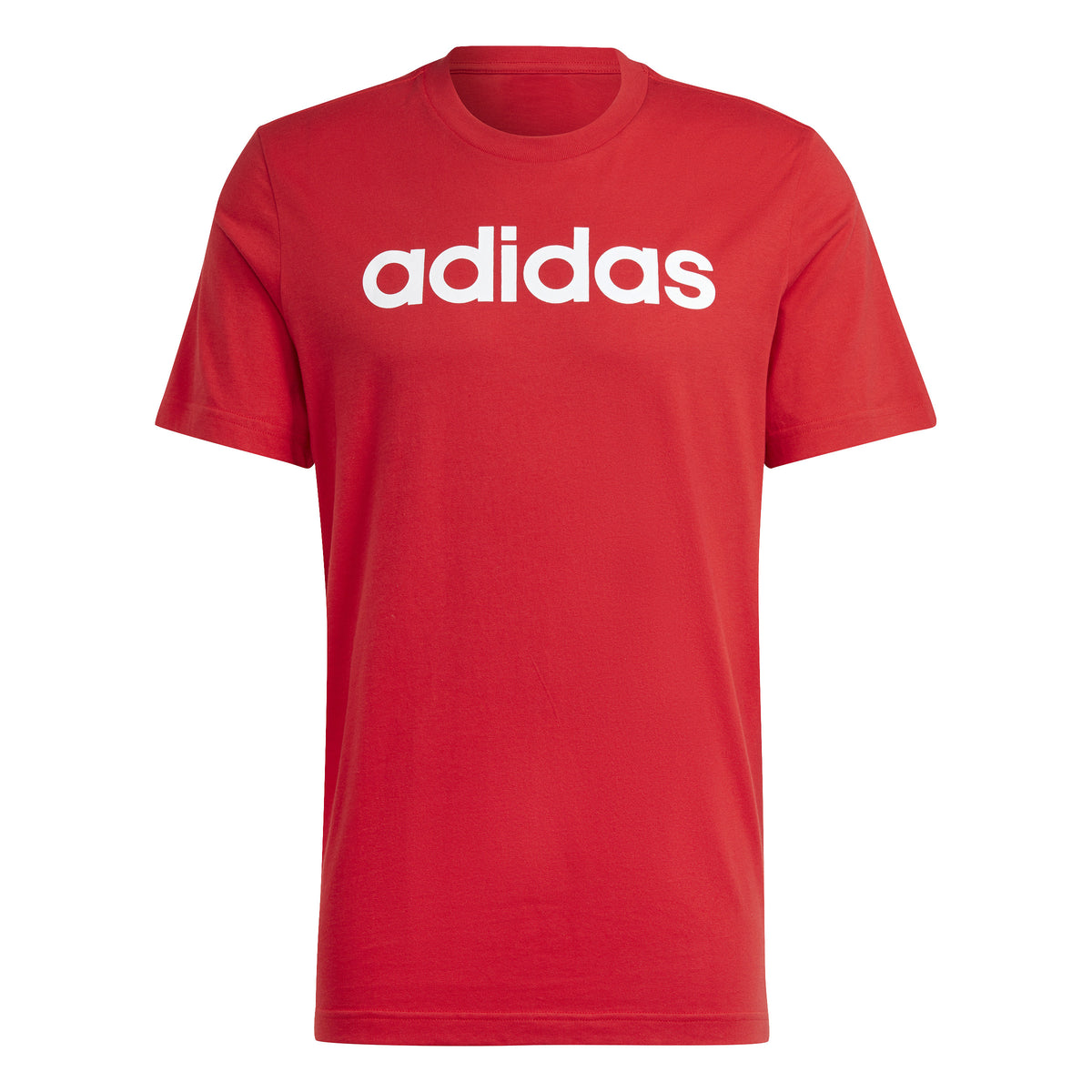 adidas LIN Singel Jersey Koszulka Mężczyźni - czerwony, biały