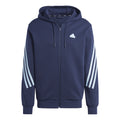 Future Icon 3 Stripes Full-Zip Bluza dresowa Mężczyźni - ciemnoniebieski, turkus