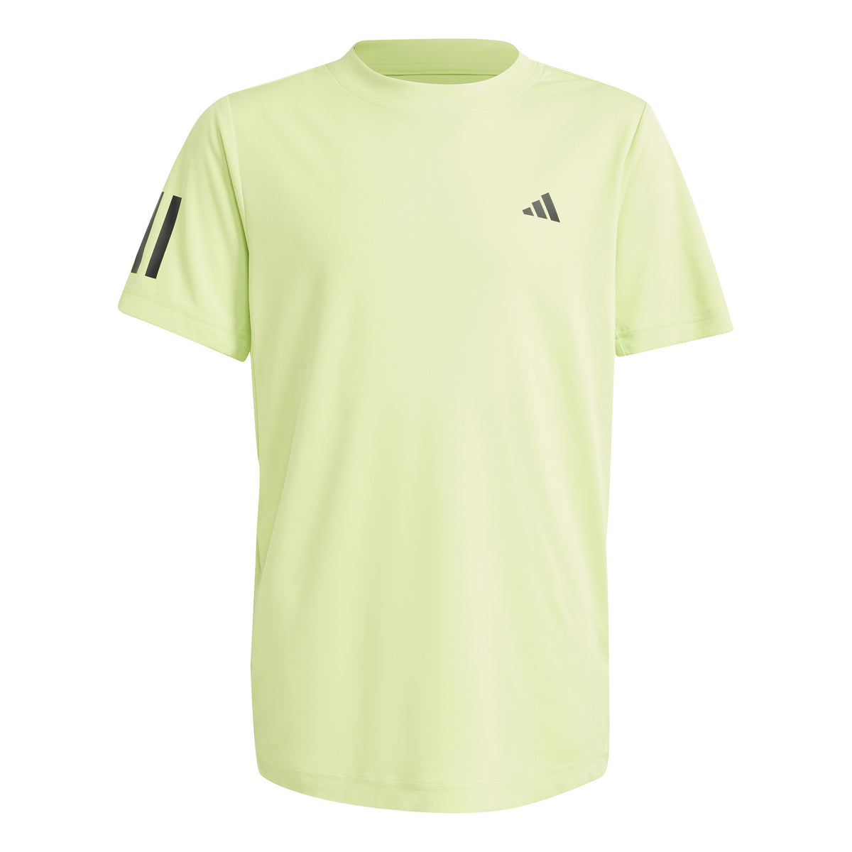 adidas Club 3 Stripes Koszulka Chłopcy - limonka,