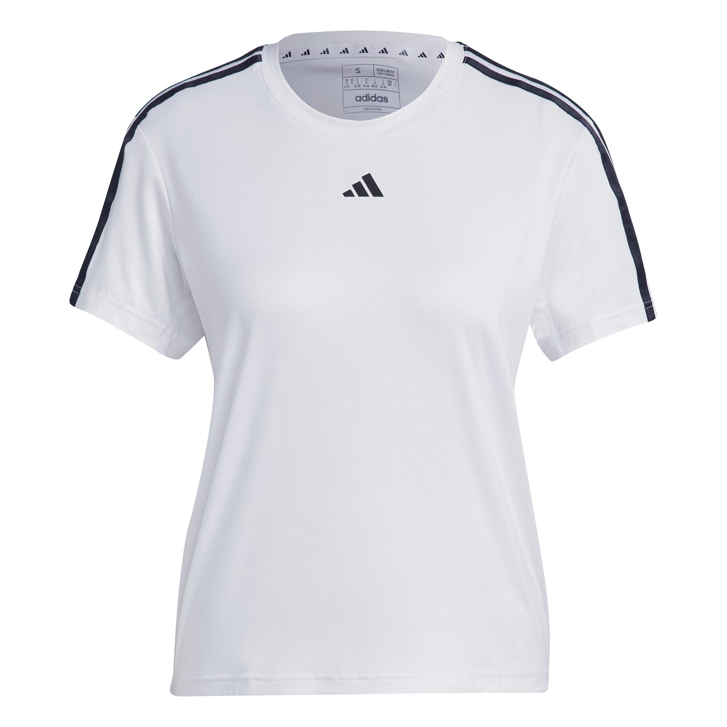 adidas Essentials 3 Stripes Koszulka Kobiety - biały, czarny