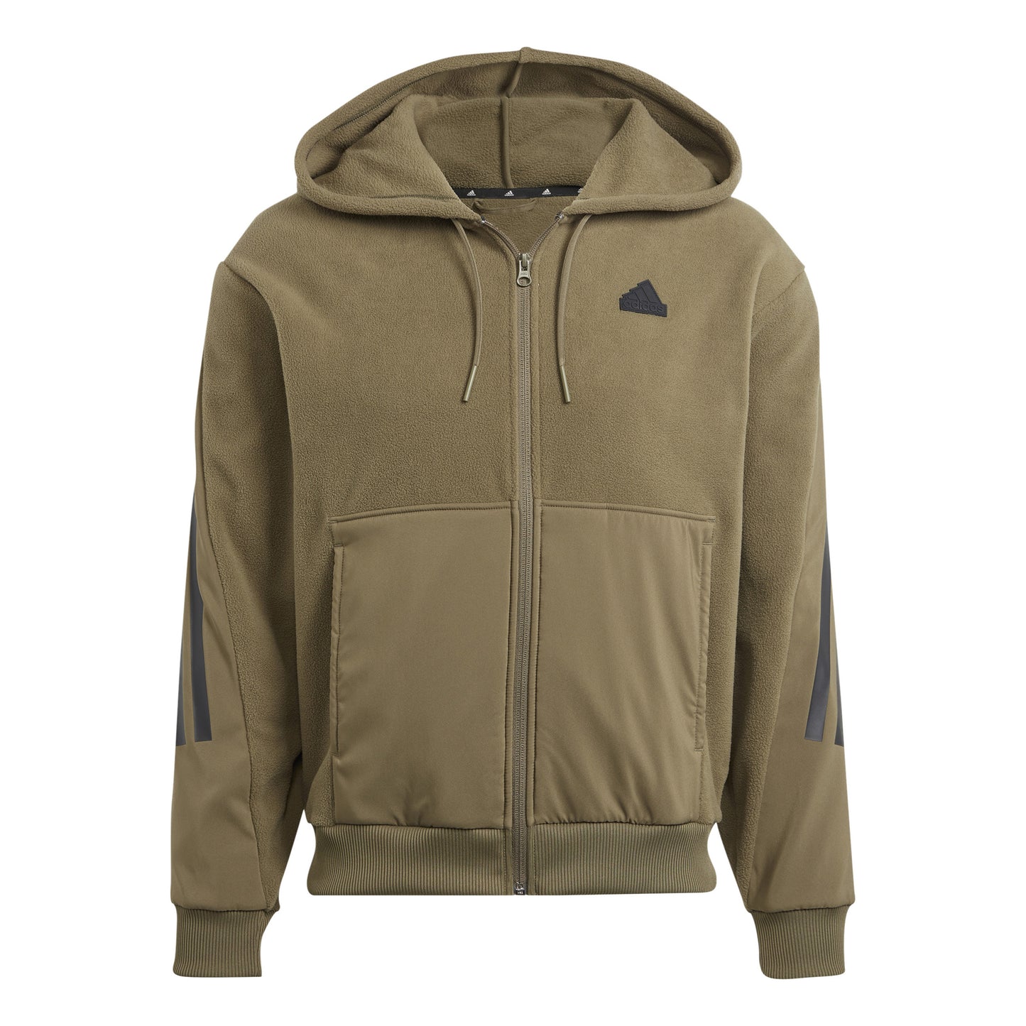 adidas Future Icon 3 Stripes Bluza dresowa Mężczyźni - oliwka, czarny