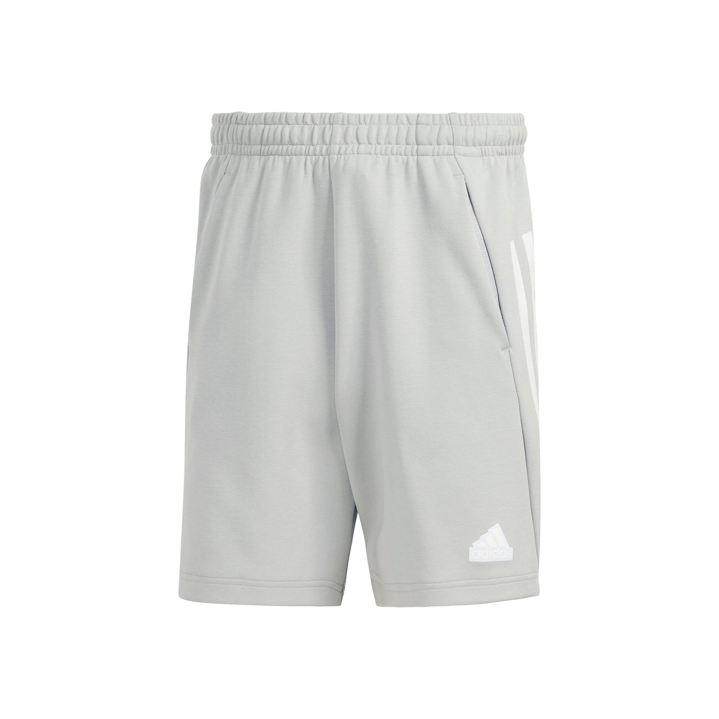 adidas Future Icon 3 Stripes Szorty Mężczyźni - jasnoszary, biały