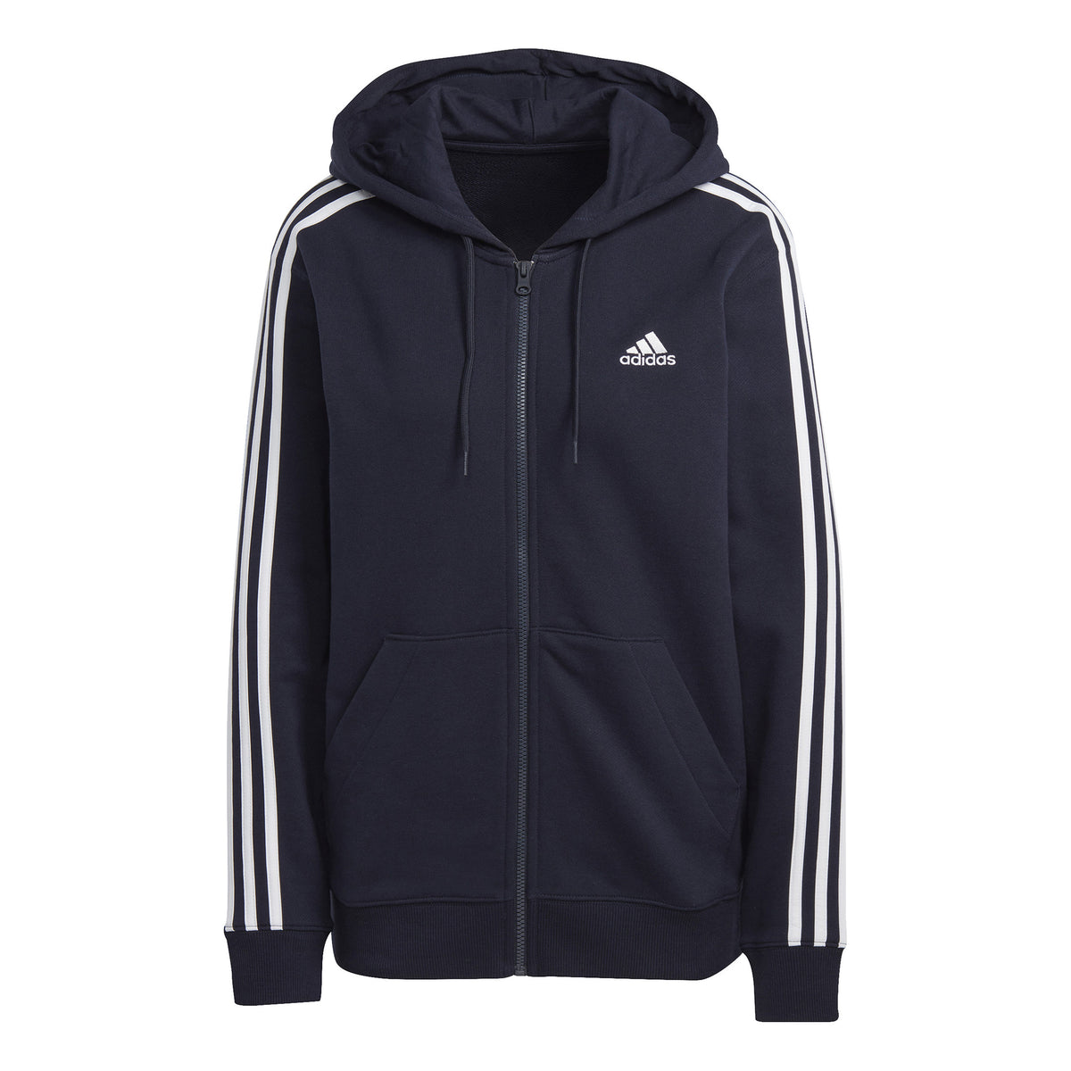 adidas 3Stripes Bluza dresowa Kobiety - ciemnoniebieski, biały