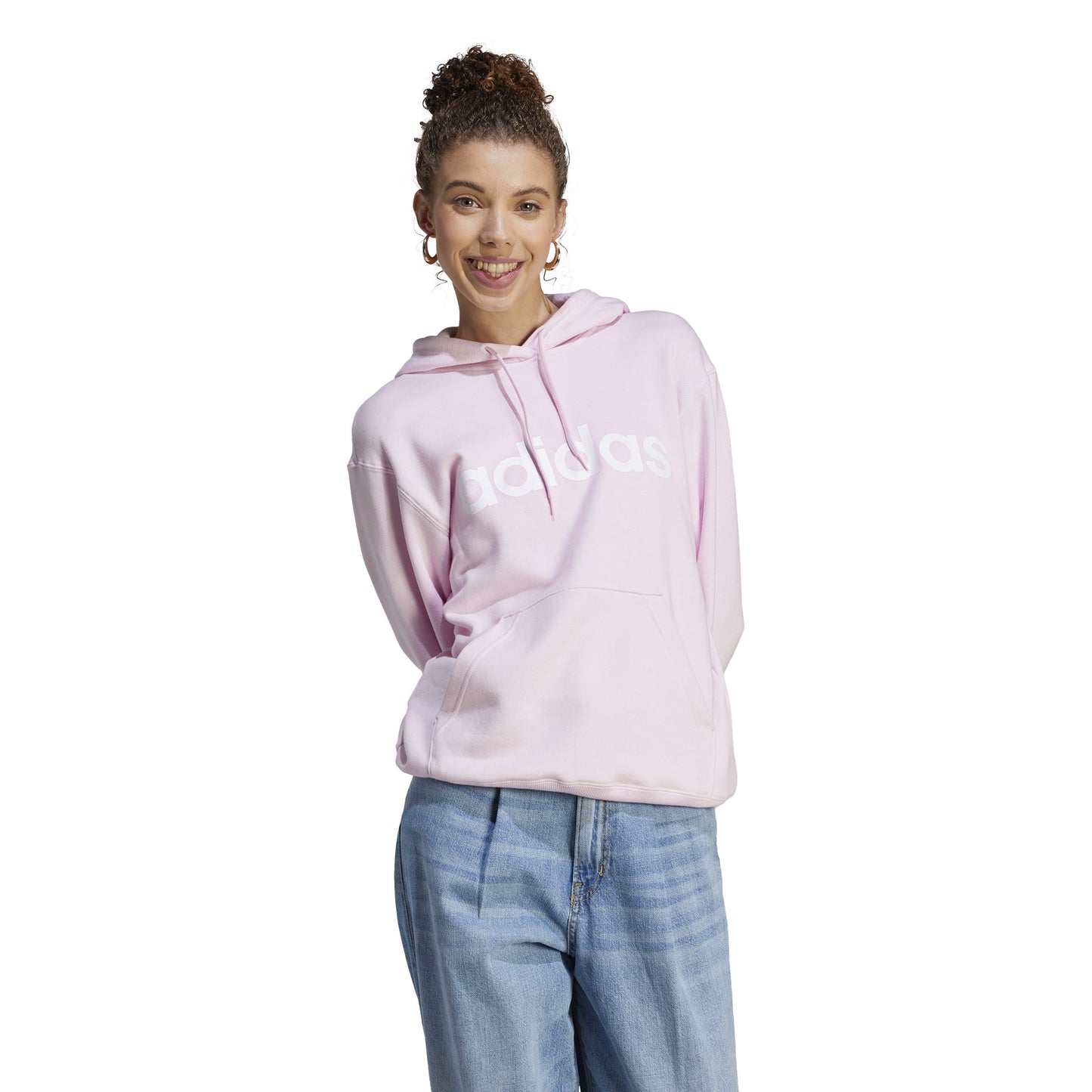adidas Linear French Terry Bluza Kobiety - róż, biały