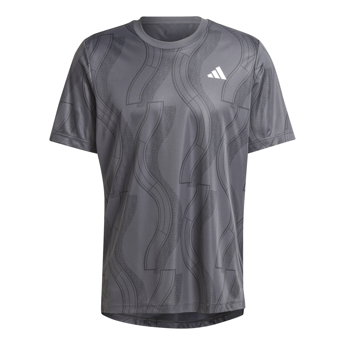 adidas Club Graphic Koszulka Mężczyźni - ciemnoszary, czarny