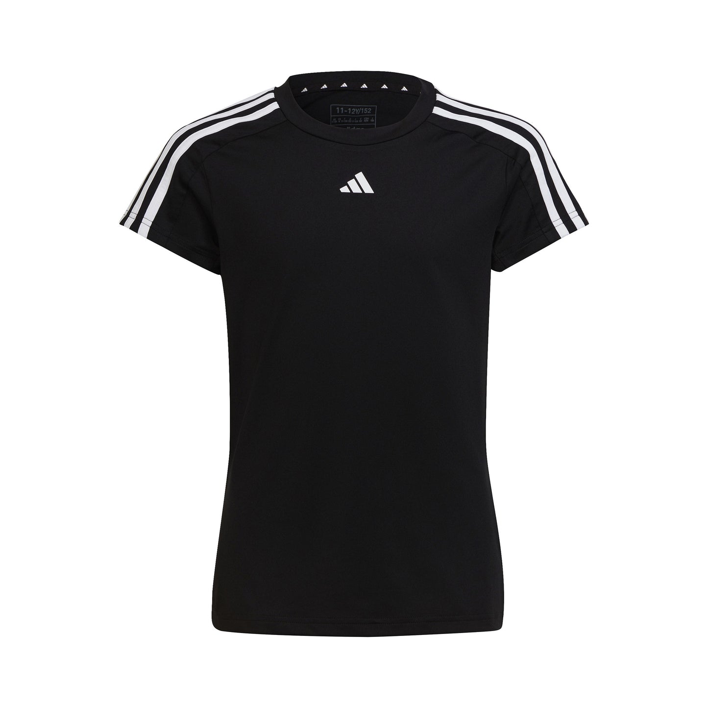 adidas 3Stripes Koszulka Dziewczynki - czarny, biały