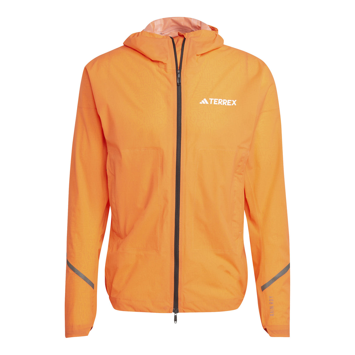 adidas Terrex XPR Light Rain Kurtka do biegania Mężczyźni - neonowy pomarańczowy,