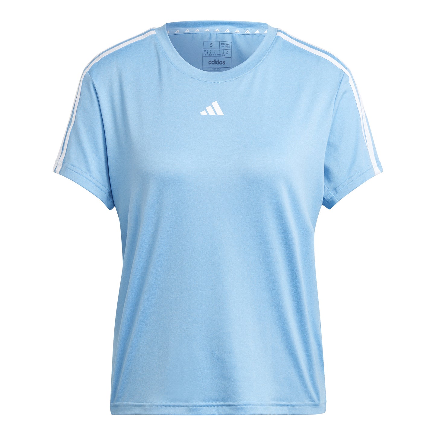 adidas Essentials 3 Stripes Koszulka Kobiety - jasnoniebieski, biały