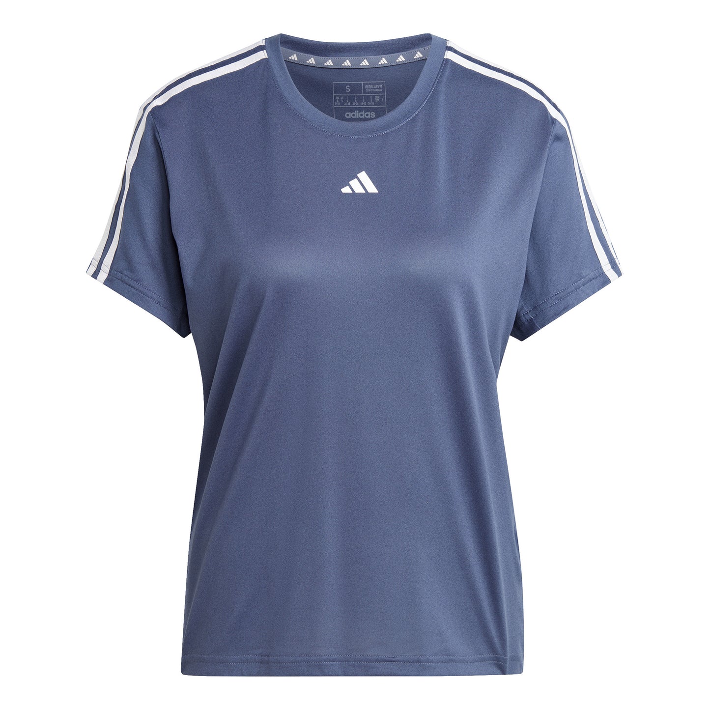 adidas Essentials 3 Stripes Koszulka Kobiety - niebiesko-szary, biały