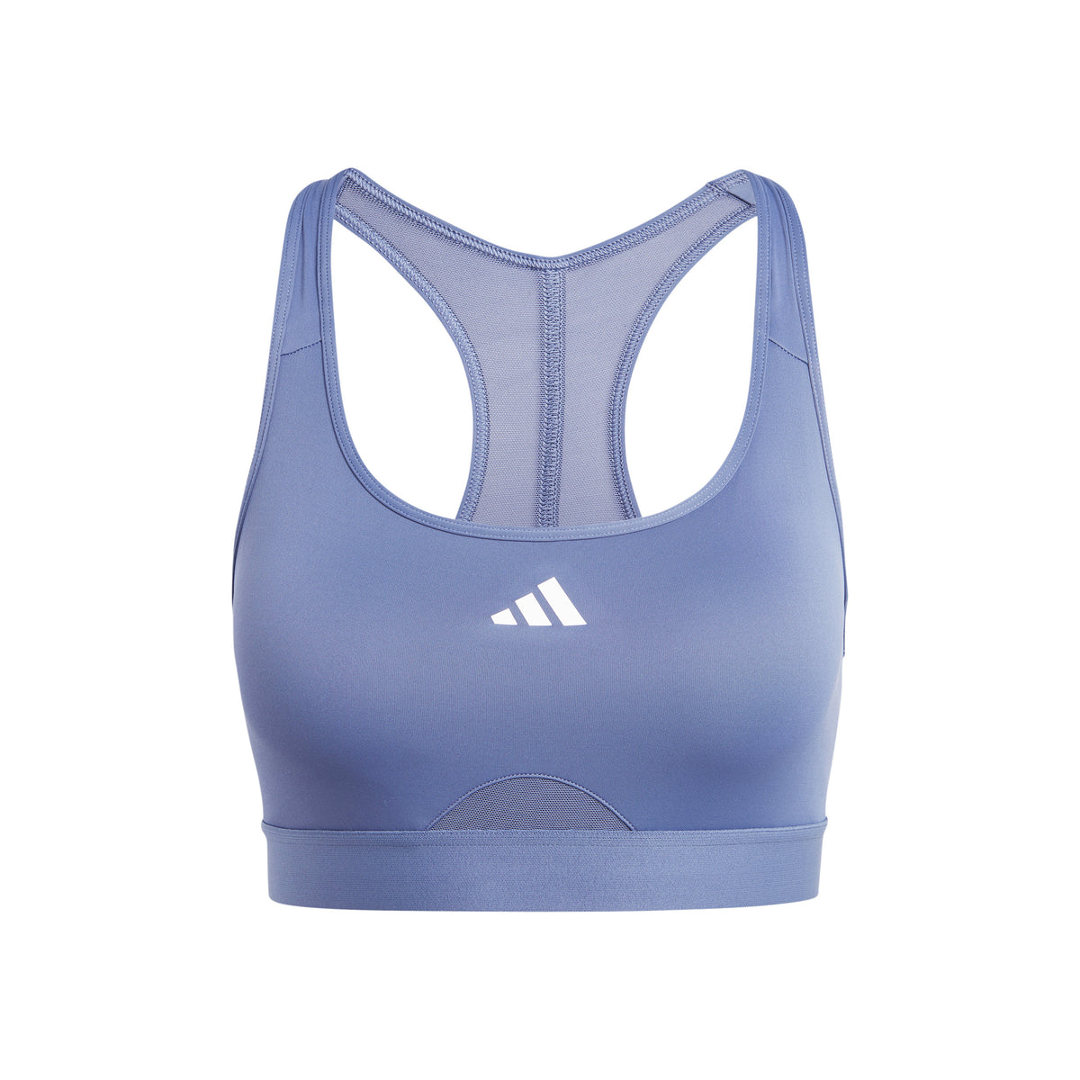 adidas PWRCT Medium Support Stanik sportowy Kobiety - niebiesko-szary
