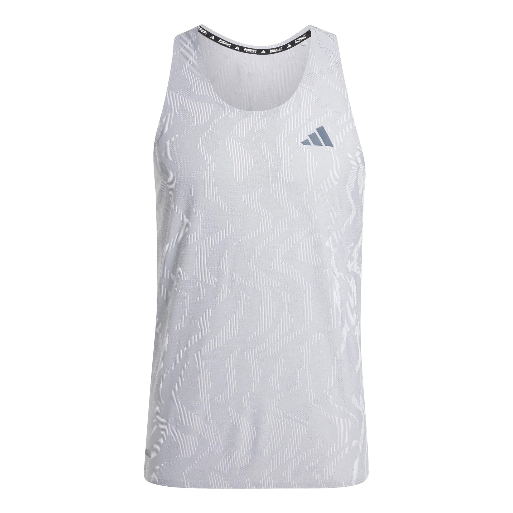 adidas Ultimate Engineered Koszulka do biegania Mężczyźni - srebrny,