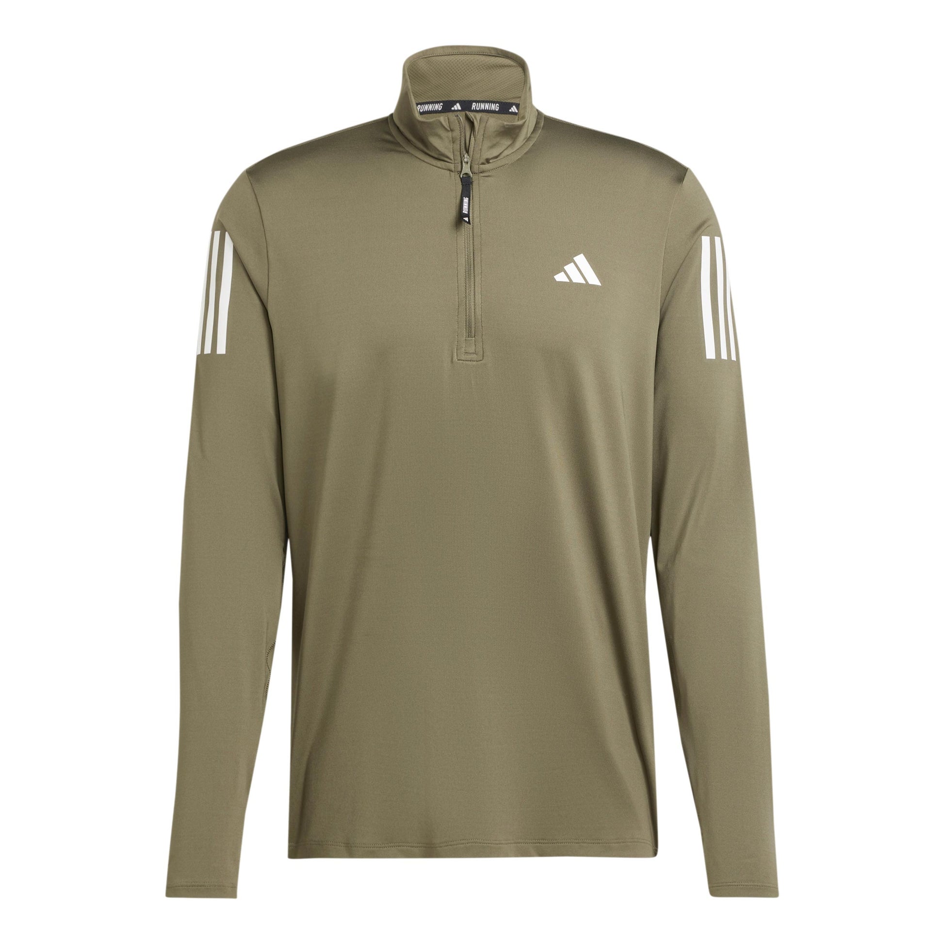 adidas Own The Run B Half-Zip Długi Rękaw Mężczyźni - oliwka,