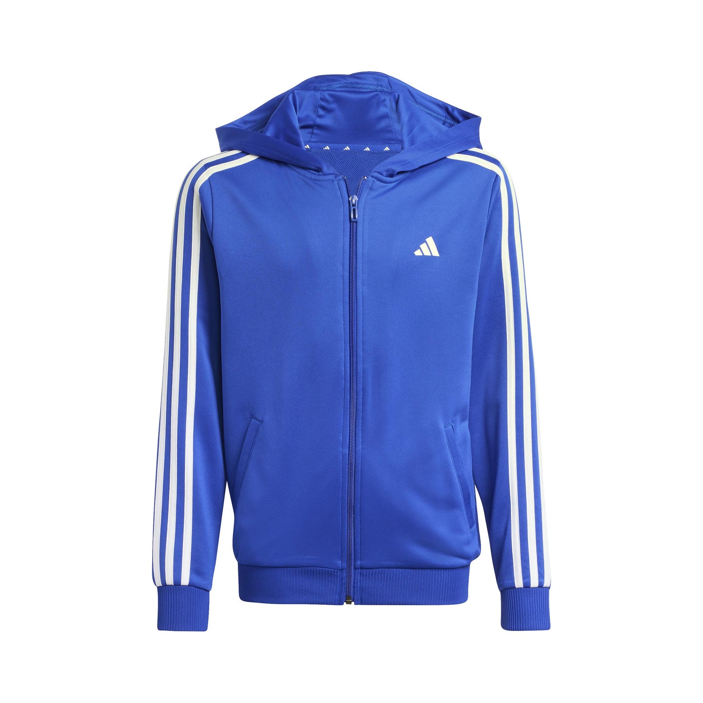 adidas Training ES 3 Stripes Full-Zip Bluza dresowa Dzieci - niebieski, biały