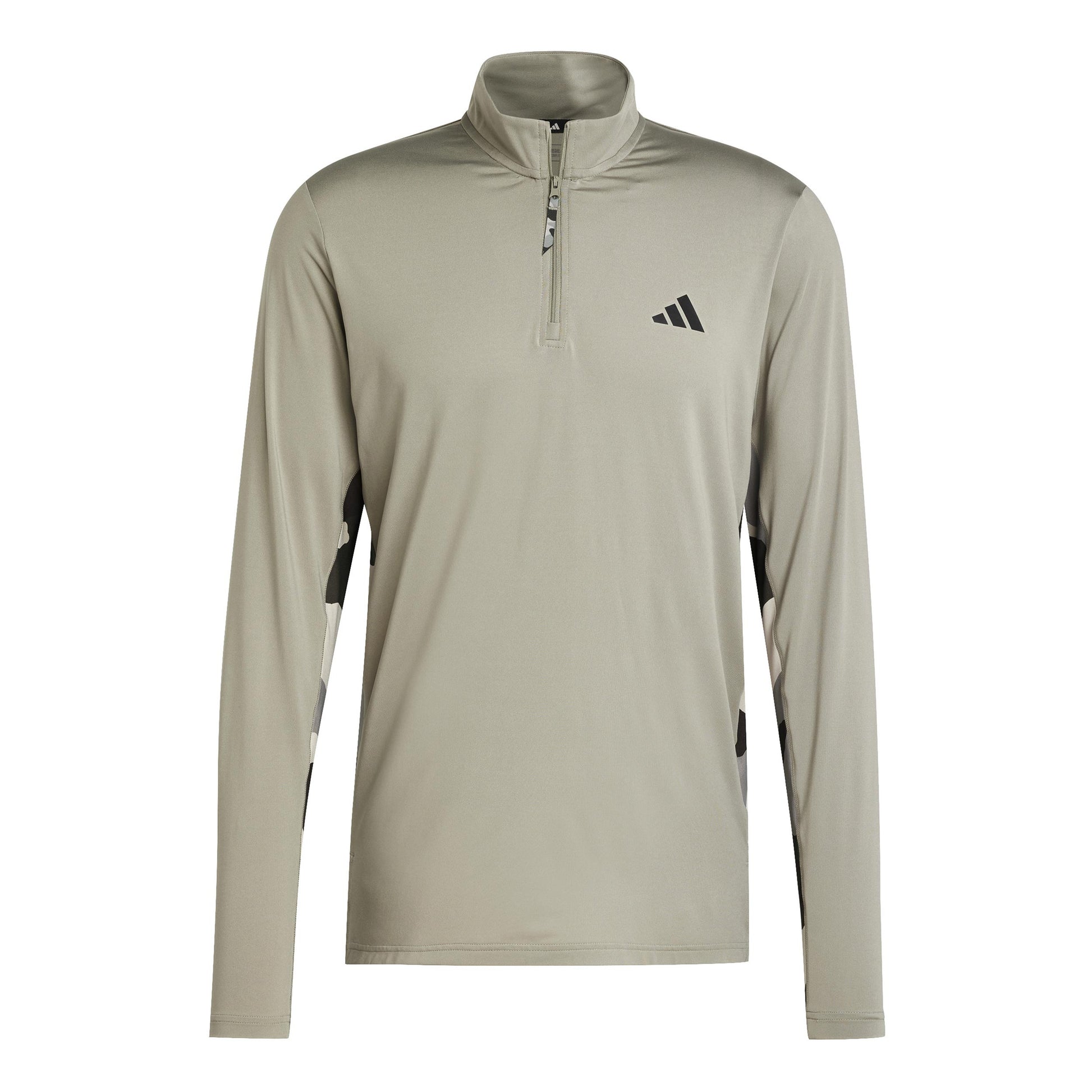 adidas Camo 1/4 Zip Długi Rękaw Mężczyźni - oliwka,
