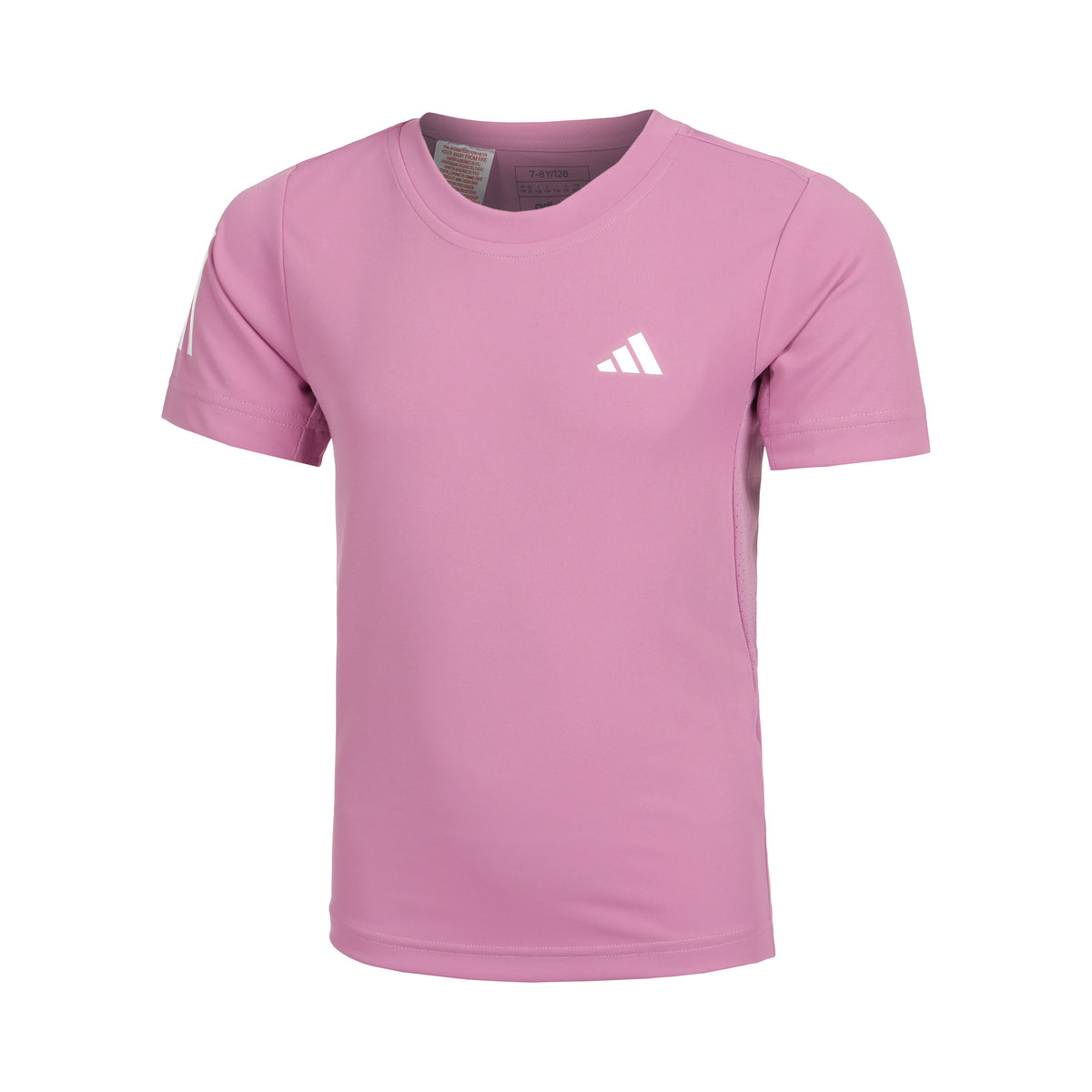 adidas Club 3 Stripes Koszulka Chłopcy - jagoda,