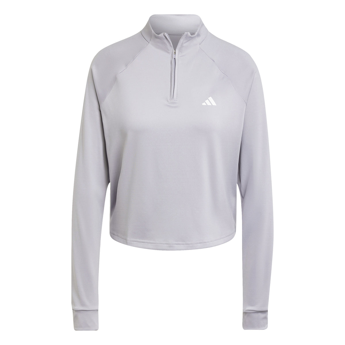 adidas Training Essential 1/4 Zip Longsleeve Długi Rękaw Kobiety - jasnoszary,