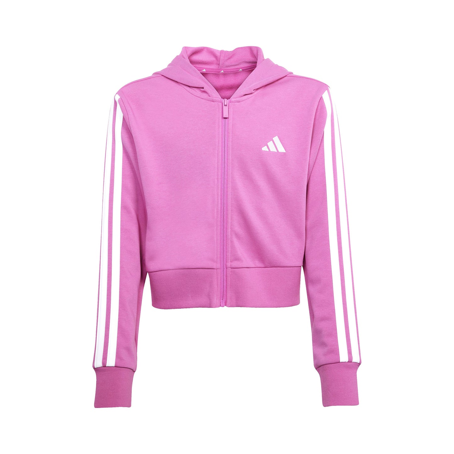 adidas 3Stripes Bluza Dresowa Dzieci-Różowy,Biały