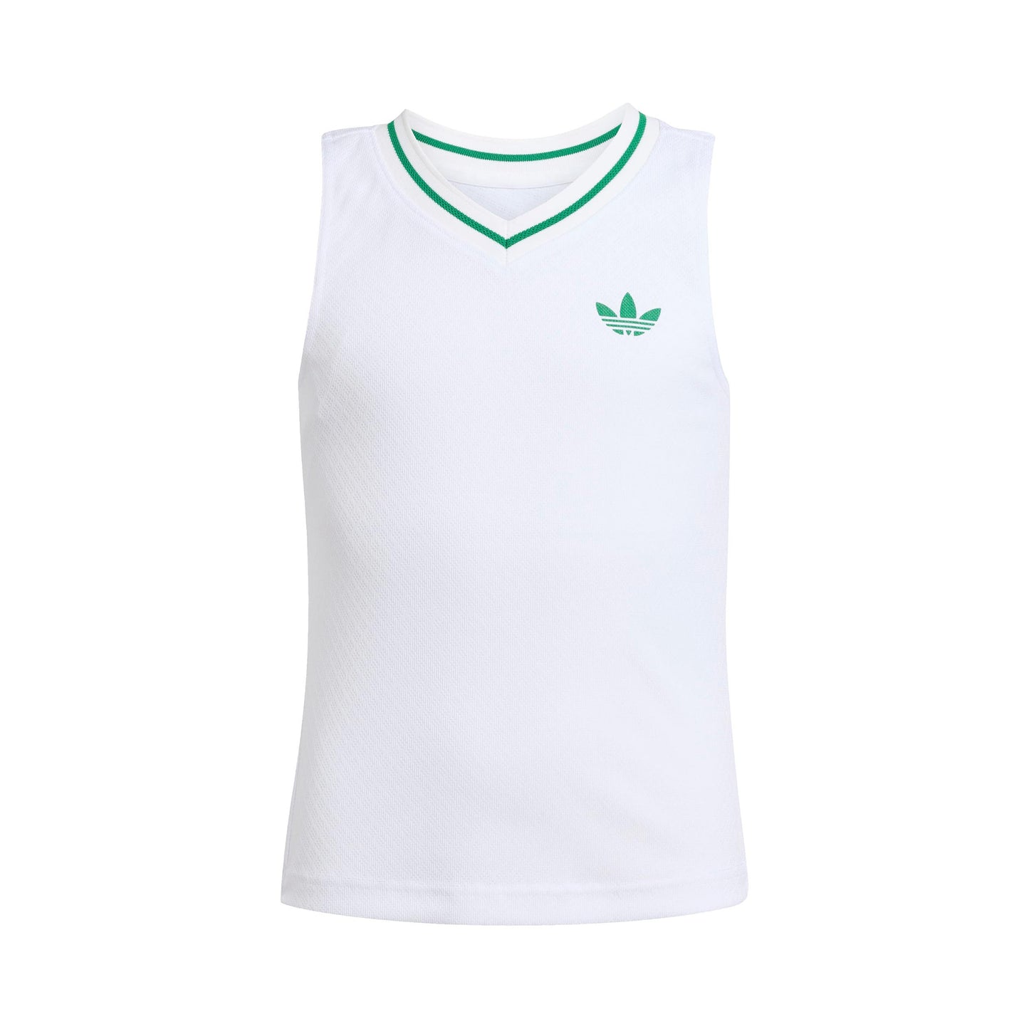 adidas Pro Tank Top Dziewczynki-Biały,Zieleń